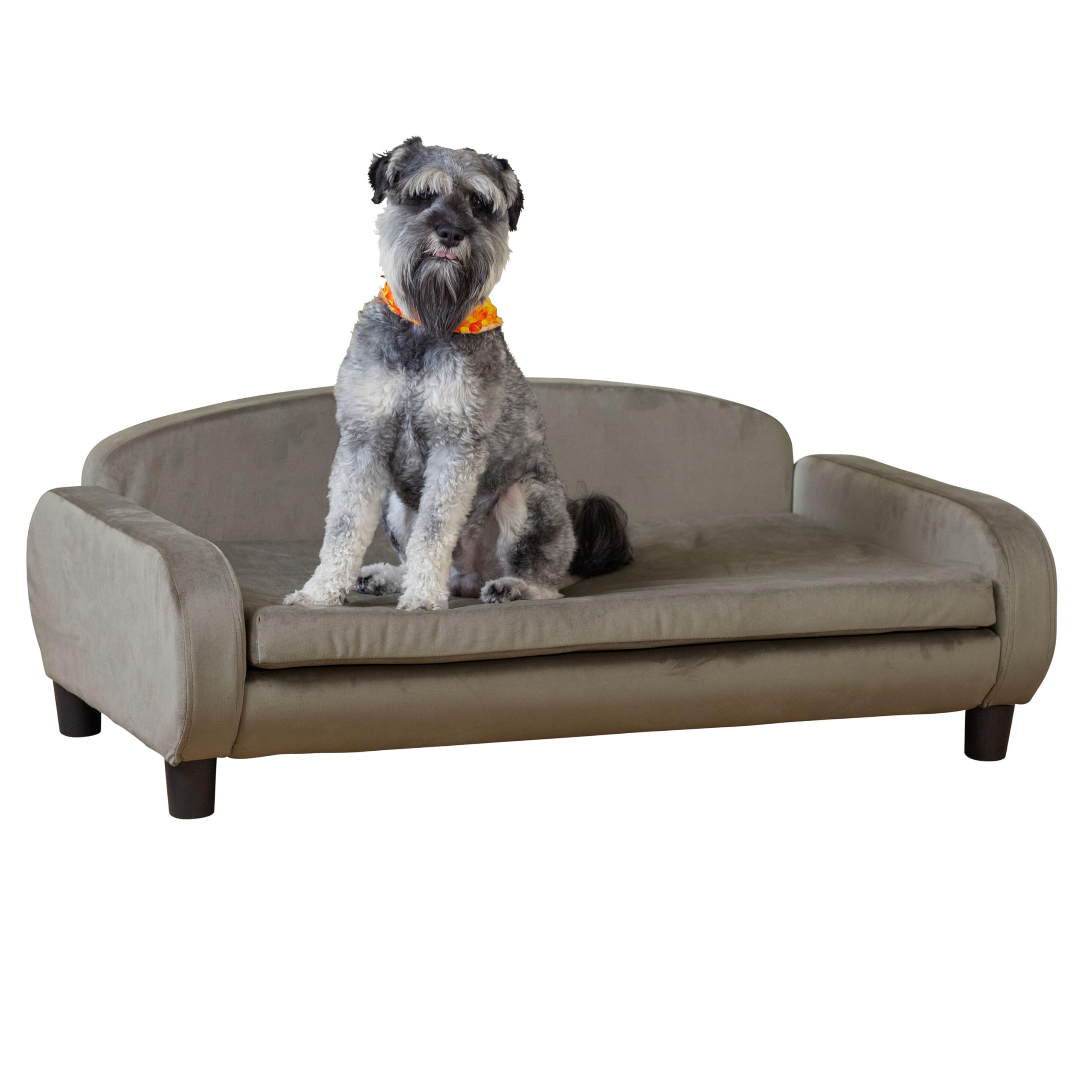 Paws & Purrs Large Dog Sofa Bed - 41.5'' Modern Pet Couch For Medium & Large Dogs With Washable Removable Cover - Stylish Elevat