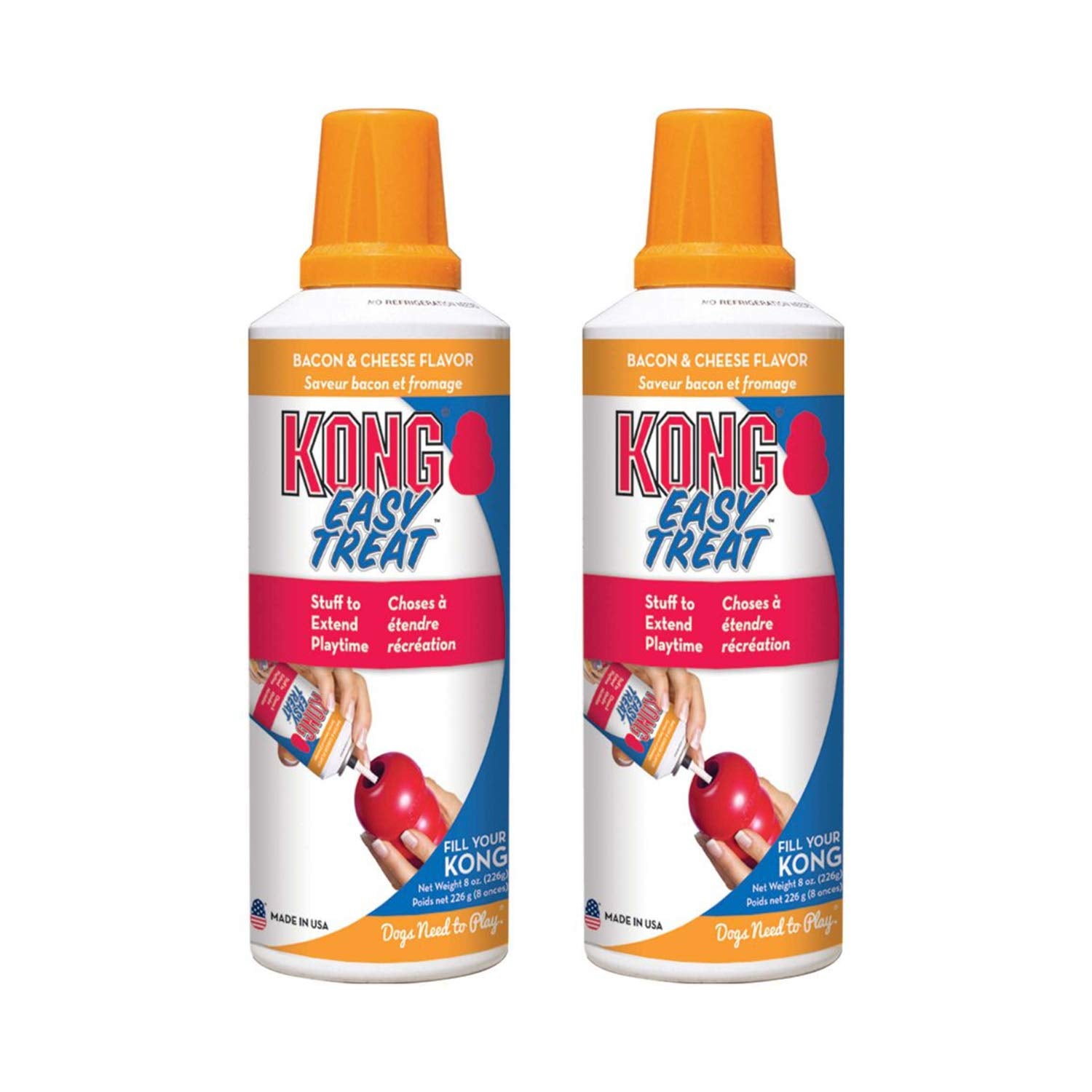 KONG - Easy Treat - Dog Treat Paste - Liver - 8 Ounce (Best Used Classic Rubber Toys) - 2 Pack