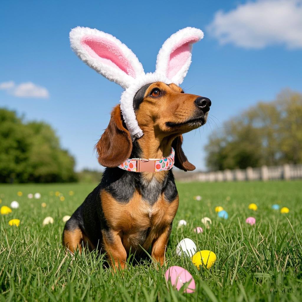 Maca Bates Easter Day Dog Collar Easter Egg Dogs Collars Breakaway Soft Durable Cute Adjustable Pink Eggs Collor Easters Gift Fo