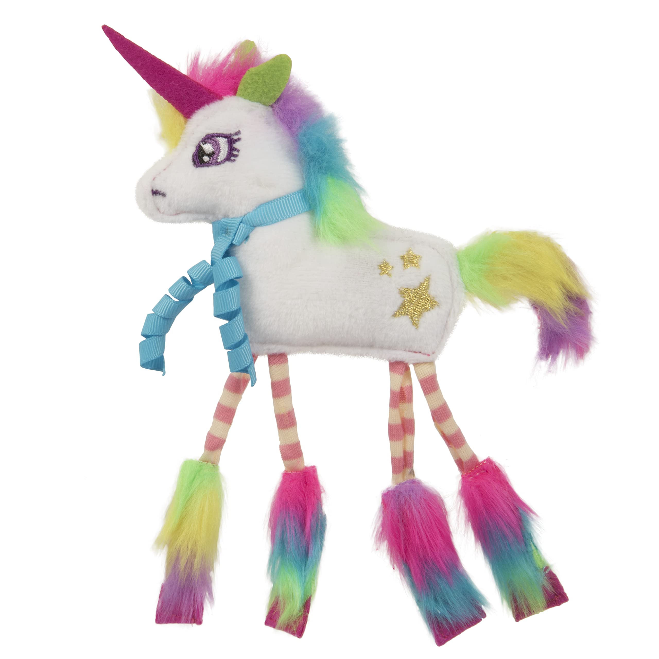 Smartykat Dazzle Unicorn Crinkle Plush Catnip Cat Toy - White, One Size