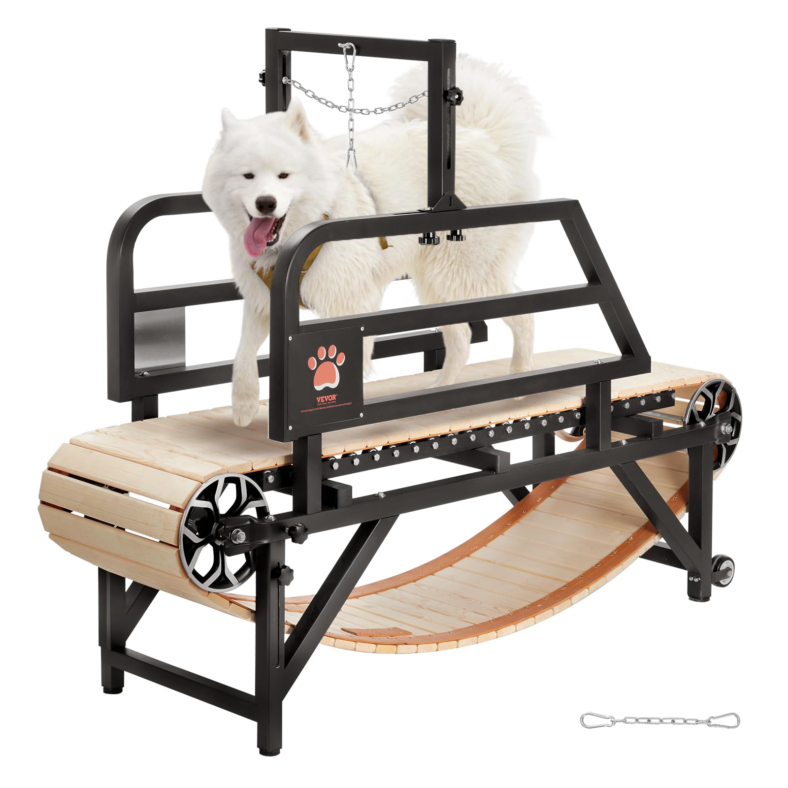 Vevor Dog Treadmill For Large/Medium Dogs With Brake, Slatmill With 3 Adjustable Ramps, Doggy Pacer To Unleash Joy, Keep Active 