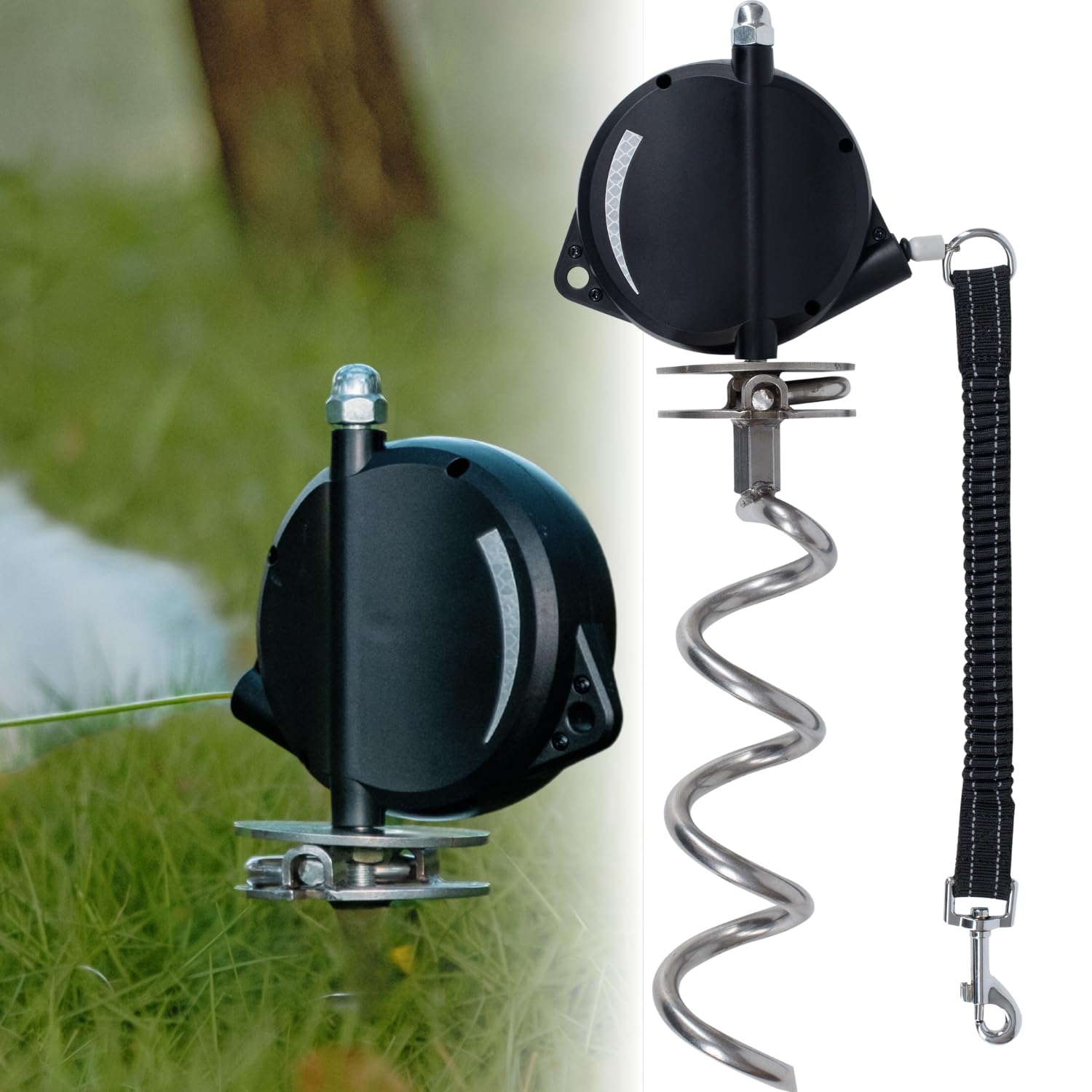 Heavy-Duty Retractable Dog Tie Out Cable: The Ultimate Dog Line For Outside - Super Strong Tie Out Retractable Cable For Dogs.