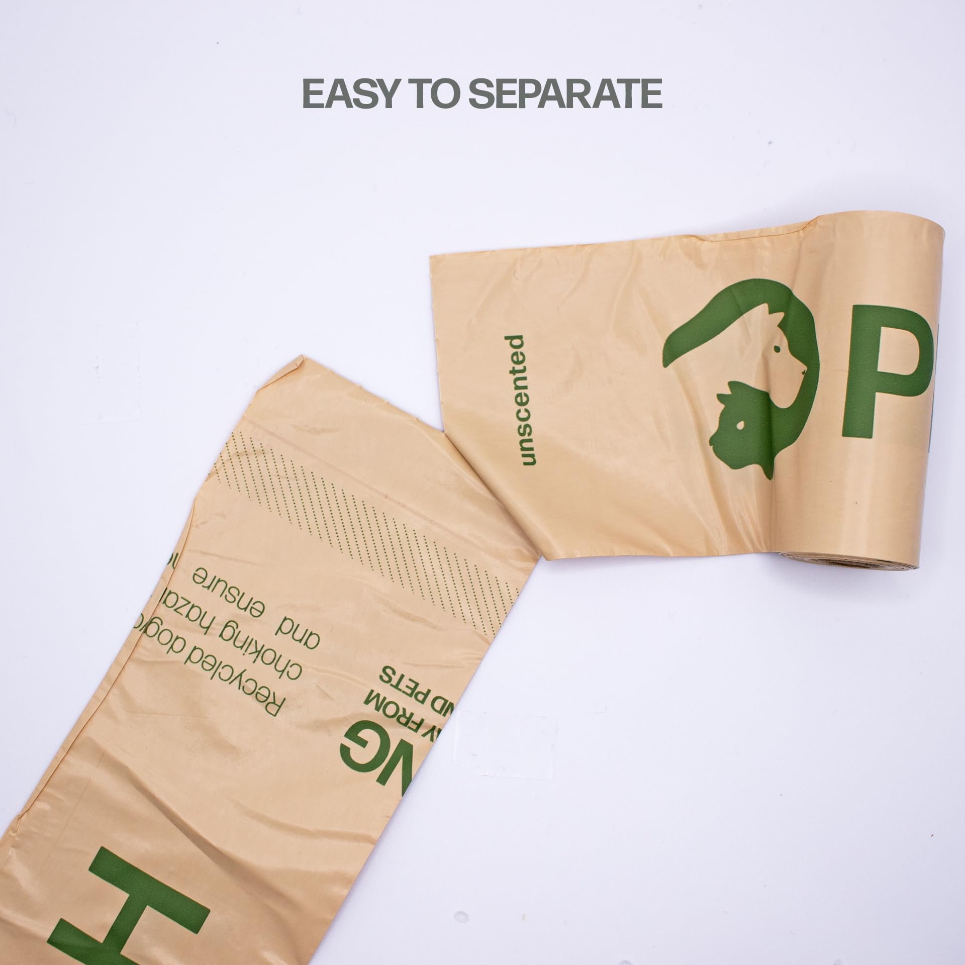 Pet & Posh Dog Poop Bags Rolls - Extra Thick, Leak-Proof, Unscented Dog Bags For Poop - Doggie Poop Bags With Easy-Tear Sticker