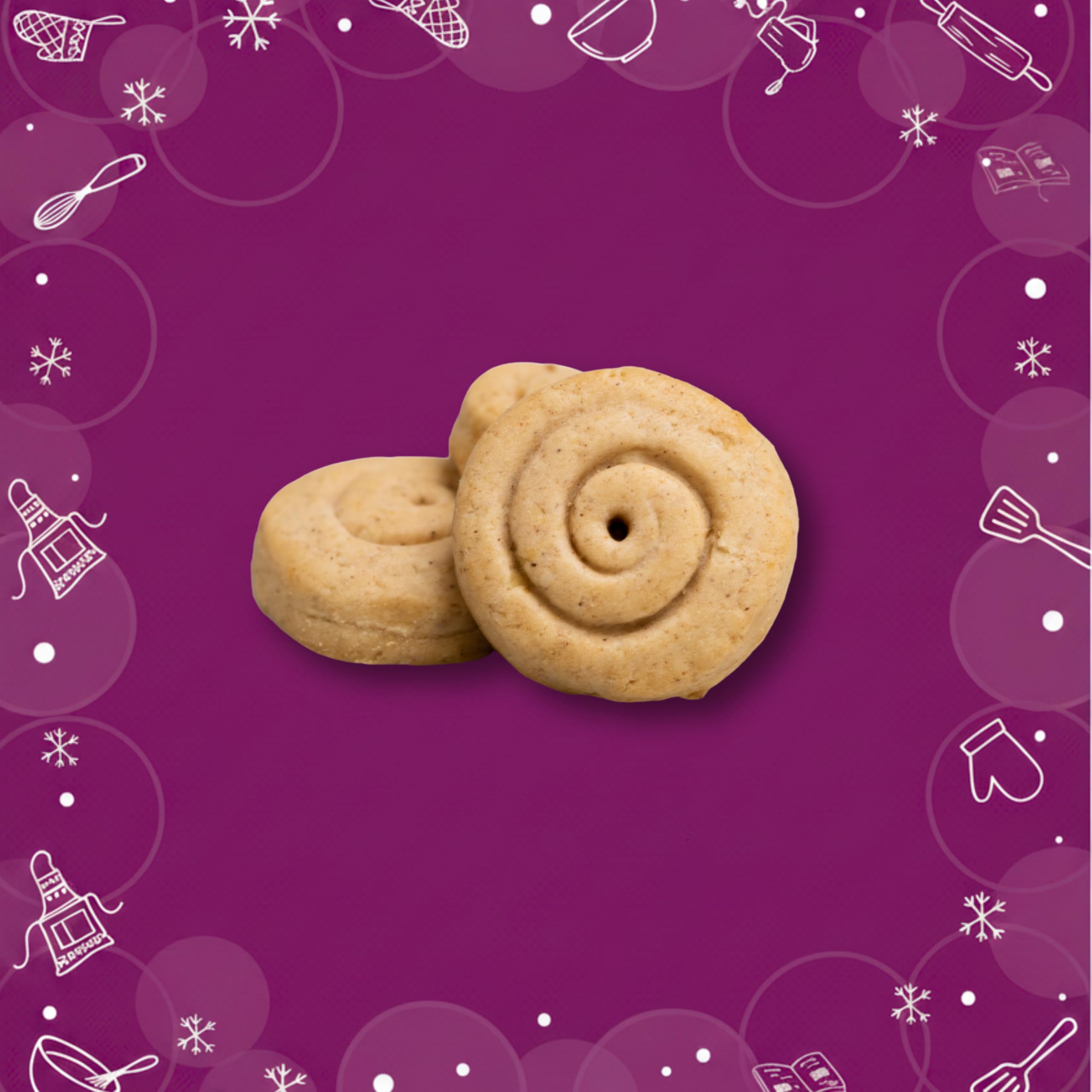 Three Dog Bakery CinnaMutt Roll Crunch, 5 oz Festive Dog Bones, Holiday & Christmas Dog Training Treats, Puppy Training Rewards
