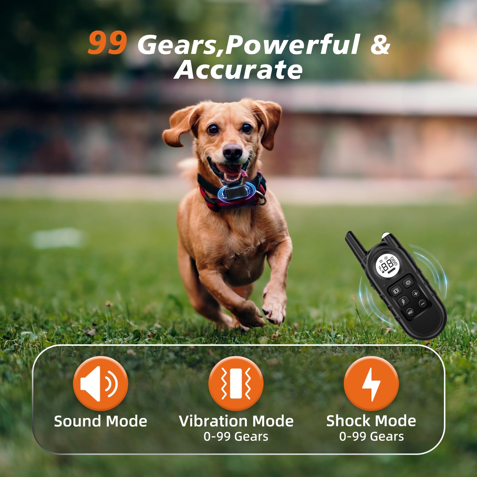 Tiniest Dog Shock Collar, Lightest Dog Training Collar With Remote For Small Dogs 5-15Lbs & Medium Large Dogs/Puppies, Waterproo