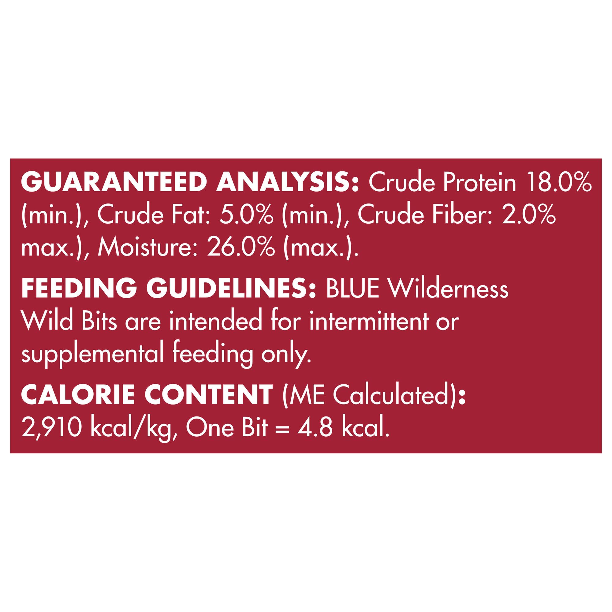 Blue Buffalo Wilderness Trail Treats Wild Bits High Protein Grain Free Soft-Moist Training Dog Treats, Salmon Recipe 10-oz Bag