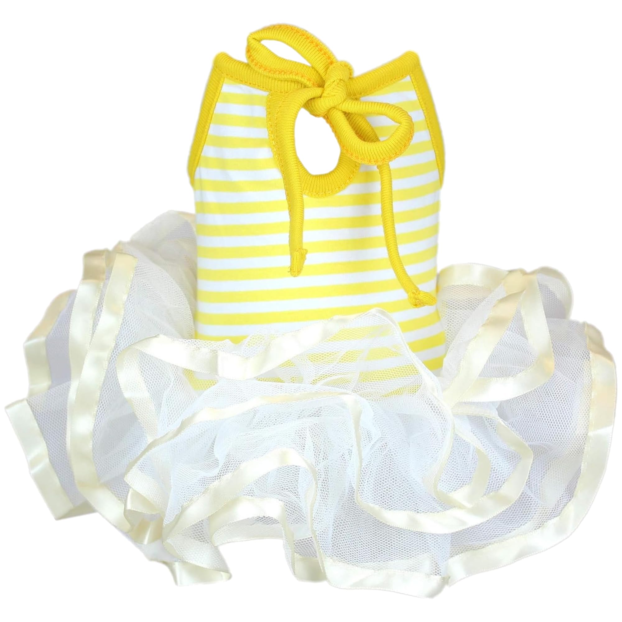 Parisian Pet Dog Dress - Ballerina Dress Girl Dog Clothes - Stylish Dog Wedding Outfit - Lightweight Puppy Dress - Summer Dog Dr