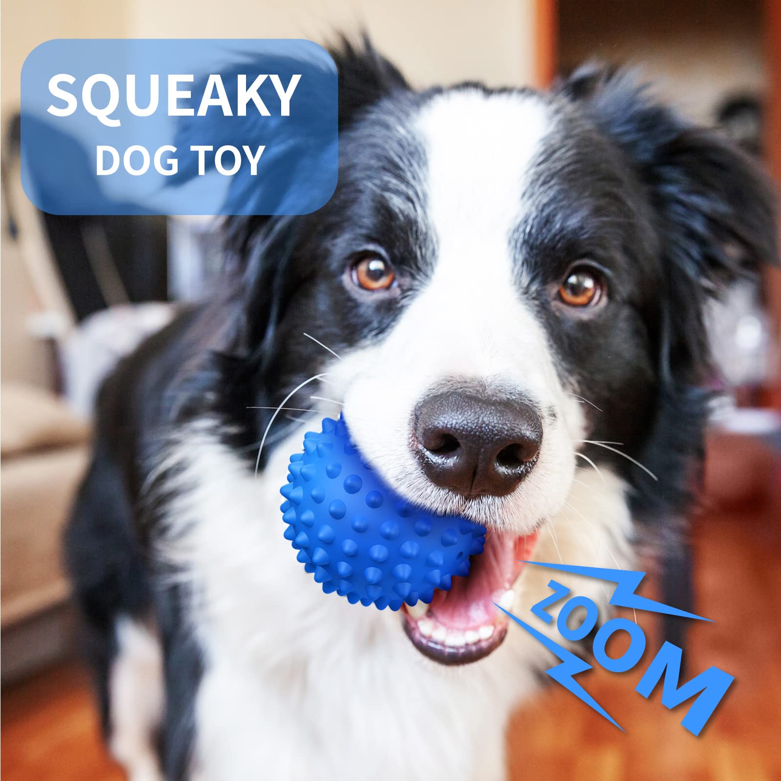 Apasiri Squeaky Ball Dog Toys For Large Dogs, Dog Toy, Indestructible Dog Balls For Aggressive Chewers, Outdoor Dog Toys, Balls