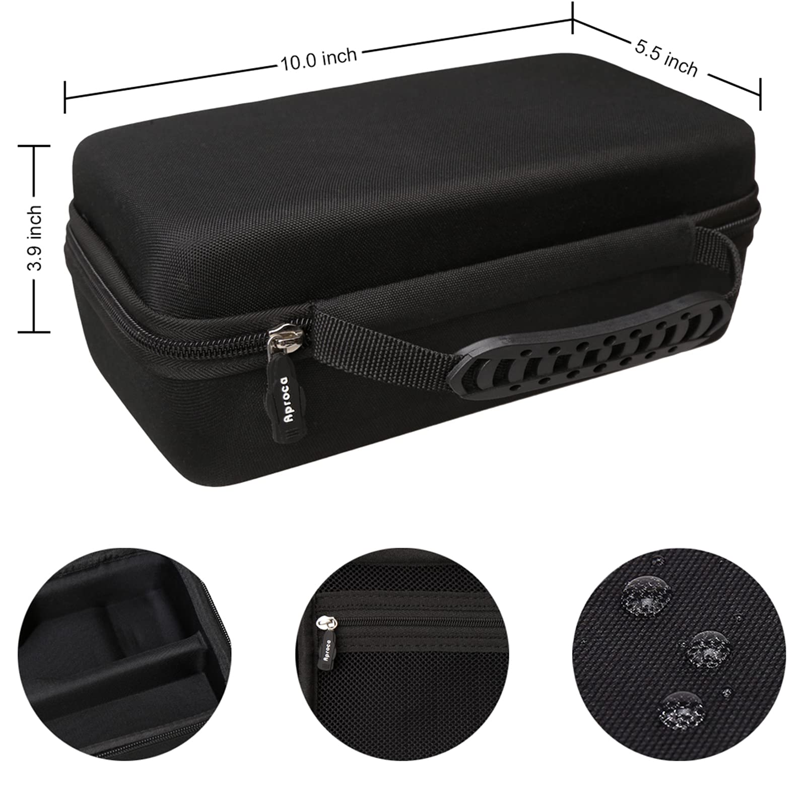 Aproca Hard Storage Travel Case, For Andis Ultraedge Super 2-Speed Detachable Blade Clipper Professional Animal/Dog Grooming