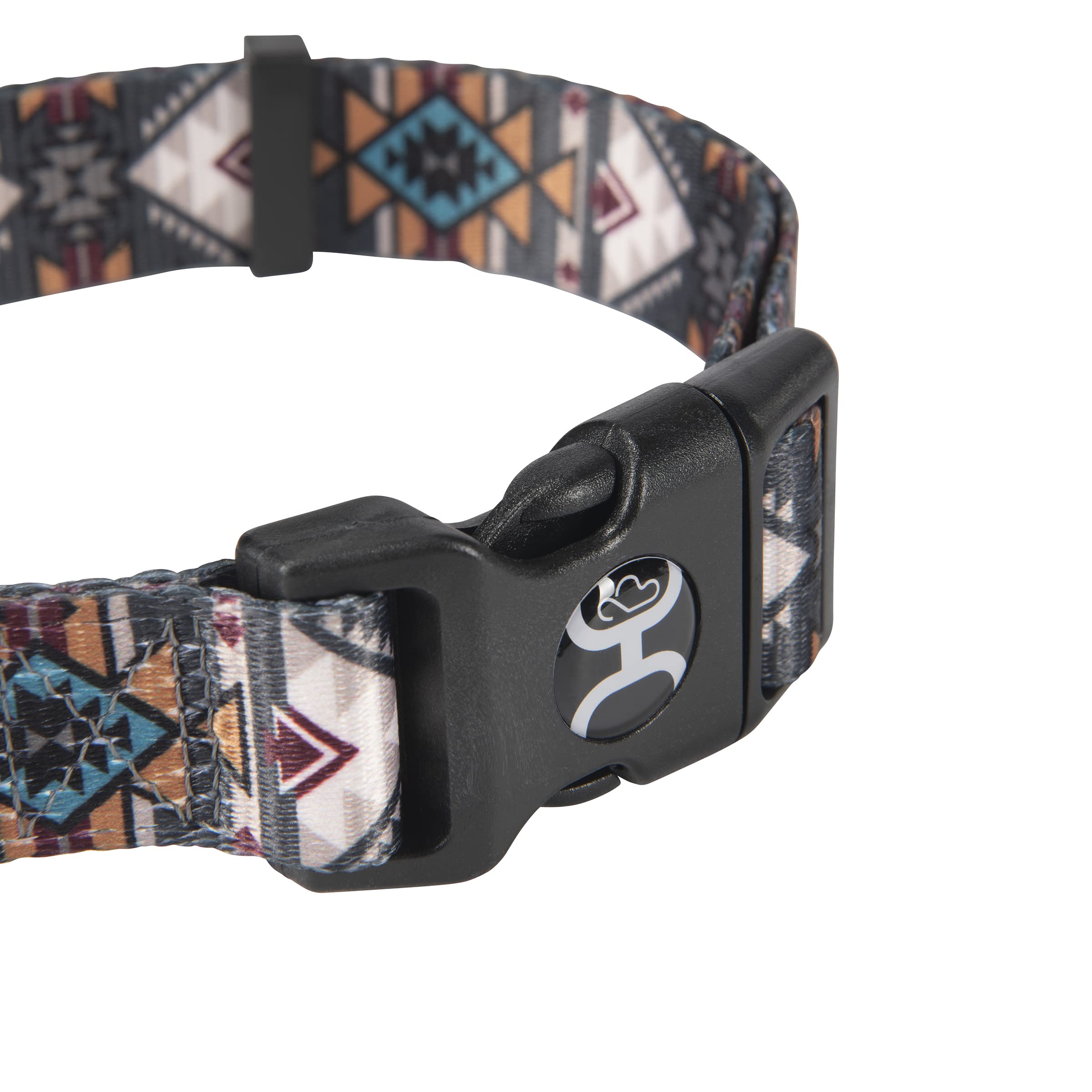 Hooey Nomad Dog Collar, Durable Polyester Webbing Collar With Graphic-Inspired Print, Beluga Monterey, Small