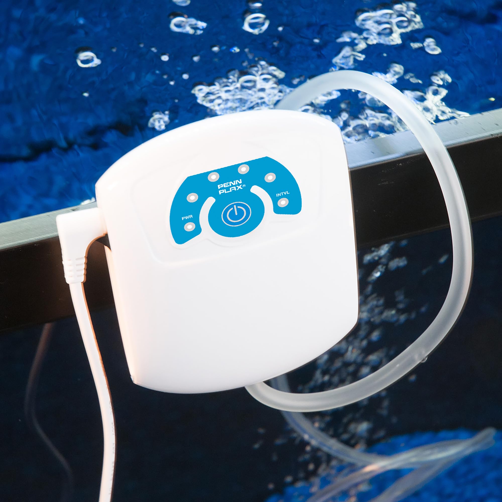 Penn-Plax Cascade Air Charger II - Dual USB Rechargeable Air Pump, 2 Outlets, Multicolor, Metal - Ideal for Everyday and Emergency Use