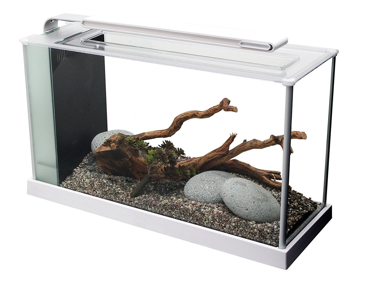 Fluval Spec Aquarium Kit, Aquarium With Led Lighting And 3-Stage Filtration, 5 Gallon, White