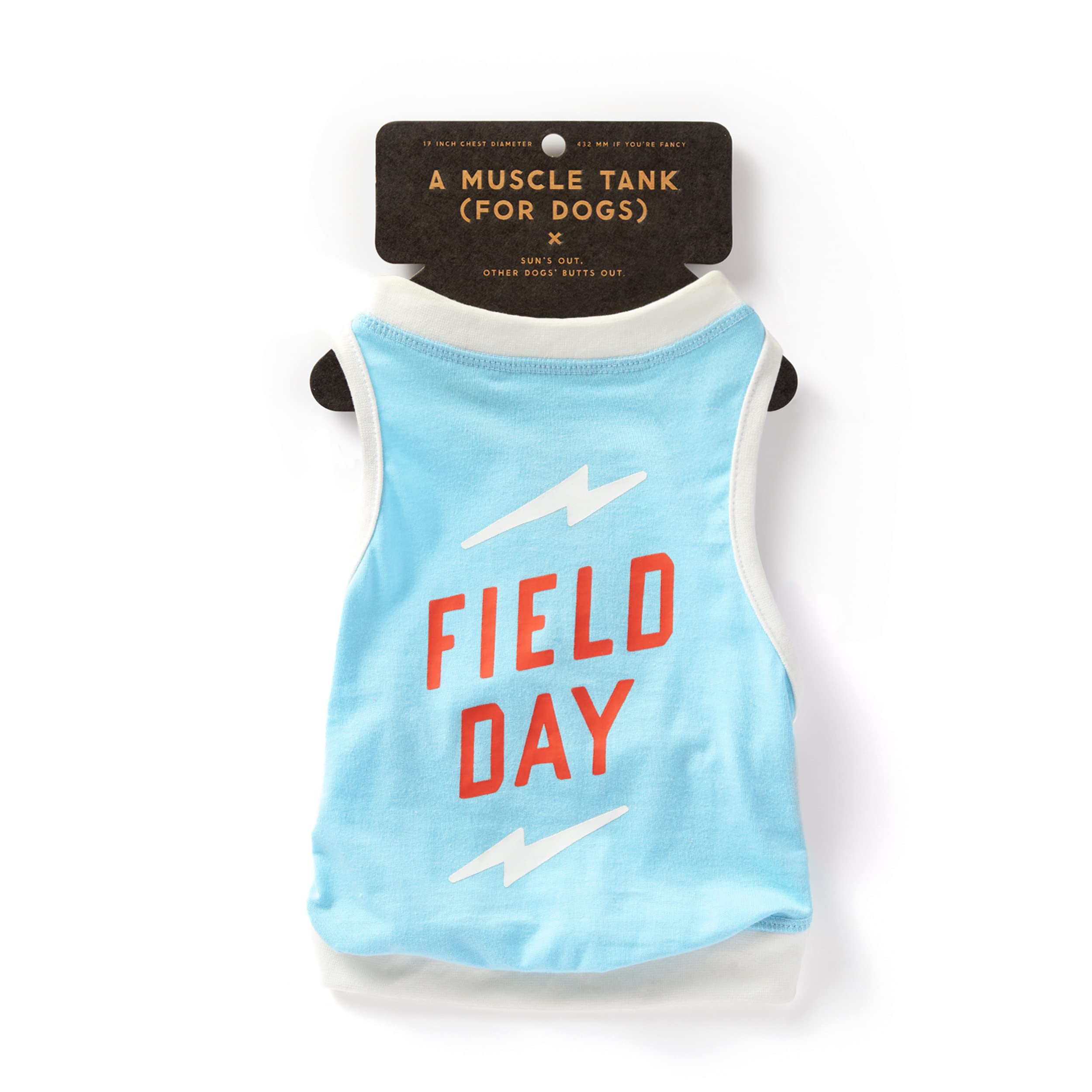 Brass Monkey Field Day Dog Tank; Pre-Shrunk Cotton Pet Muscle Tank; Medium (22' Chest); Cute Dog Accessories With Eye-Catching 
