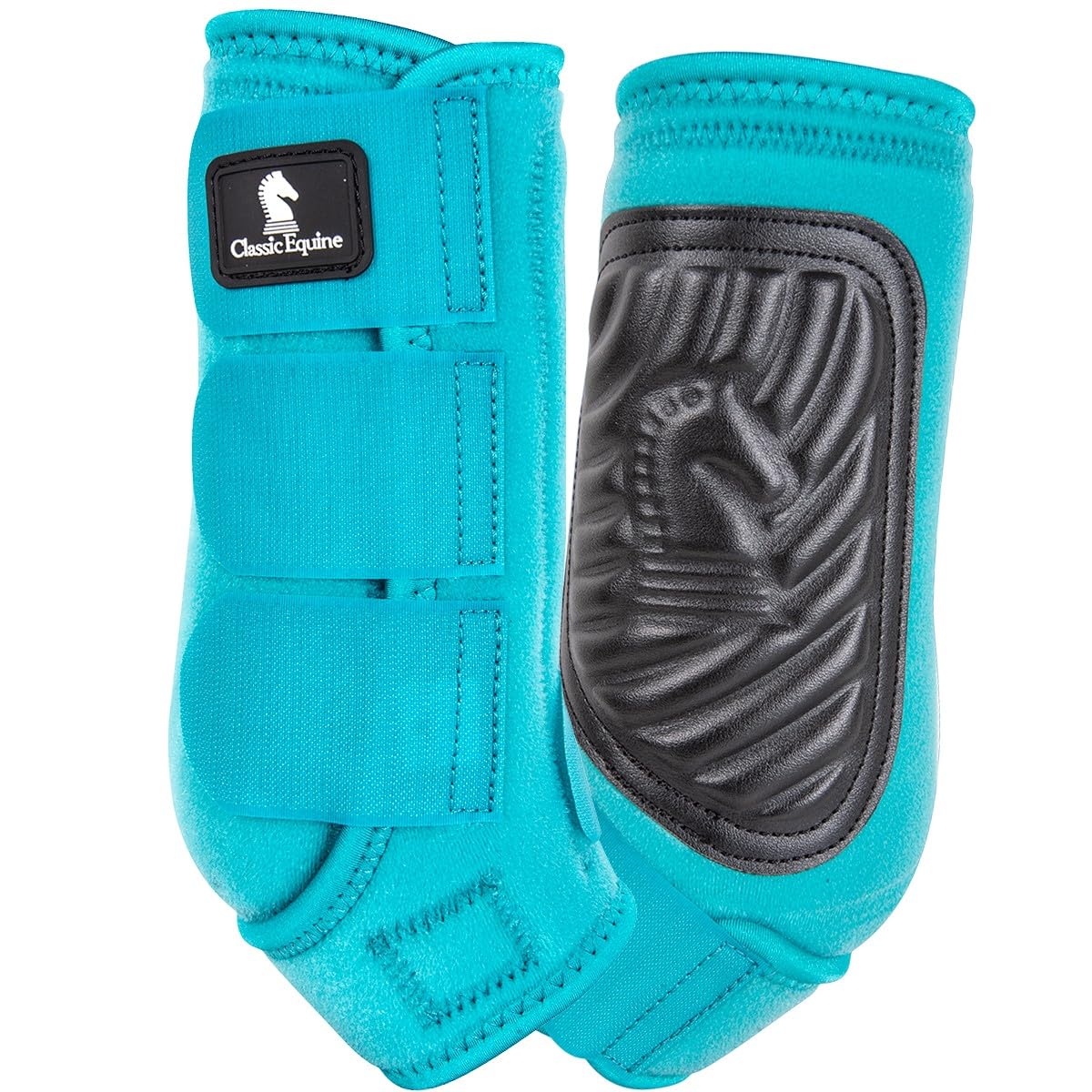 Classic Equine Classicfit Sling Boots, Front (Aqua, Large)