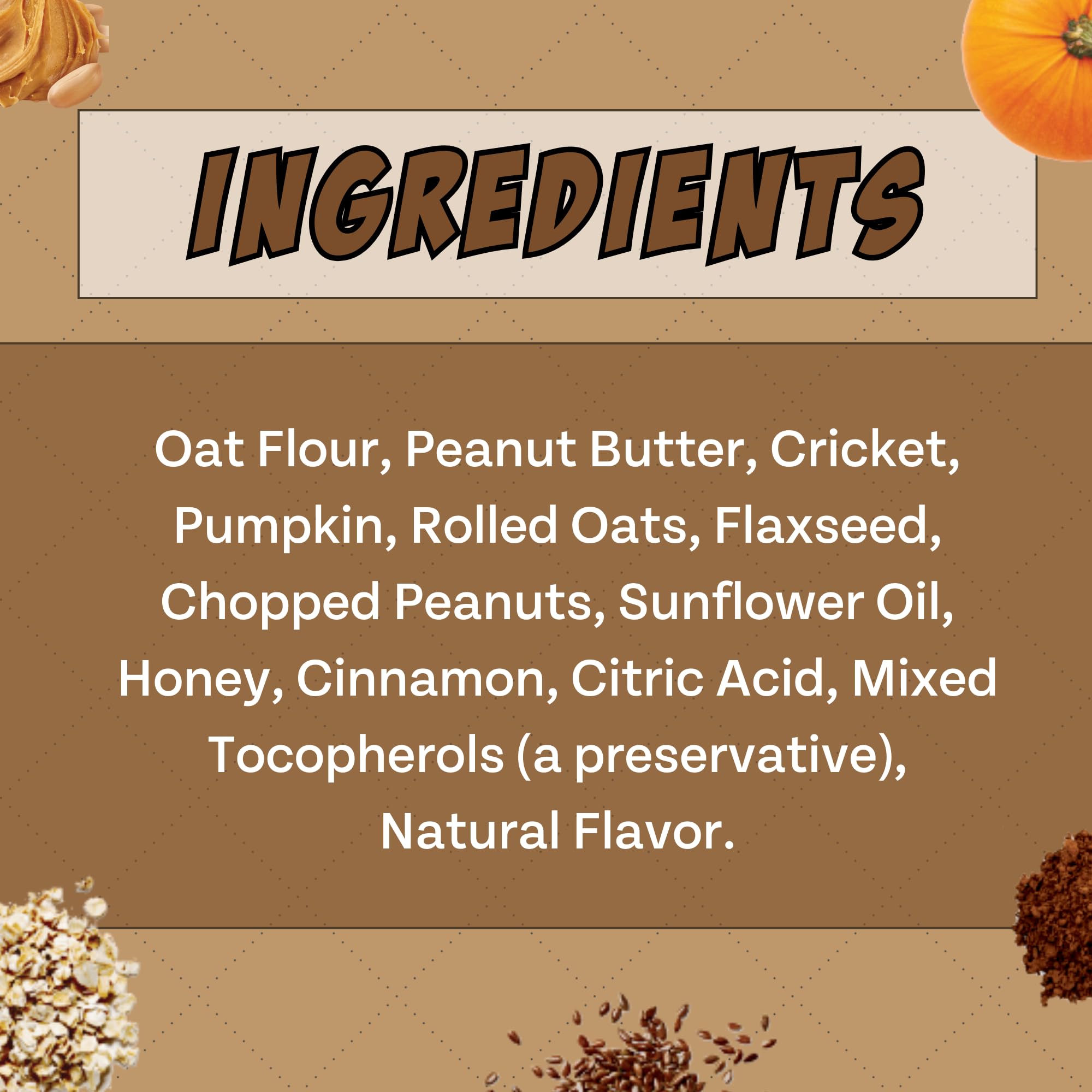 Peanut Butter Dog Treats, Healthy Puppy Treat, Pumpkin, Cricket, Gift for Pet Lovers, Natural Dog Snacks, Hypoallergenic, Gut-He