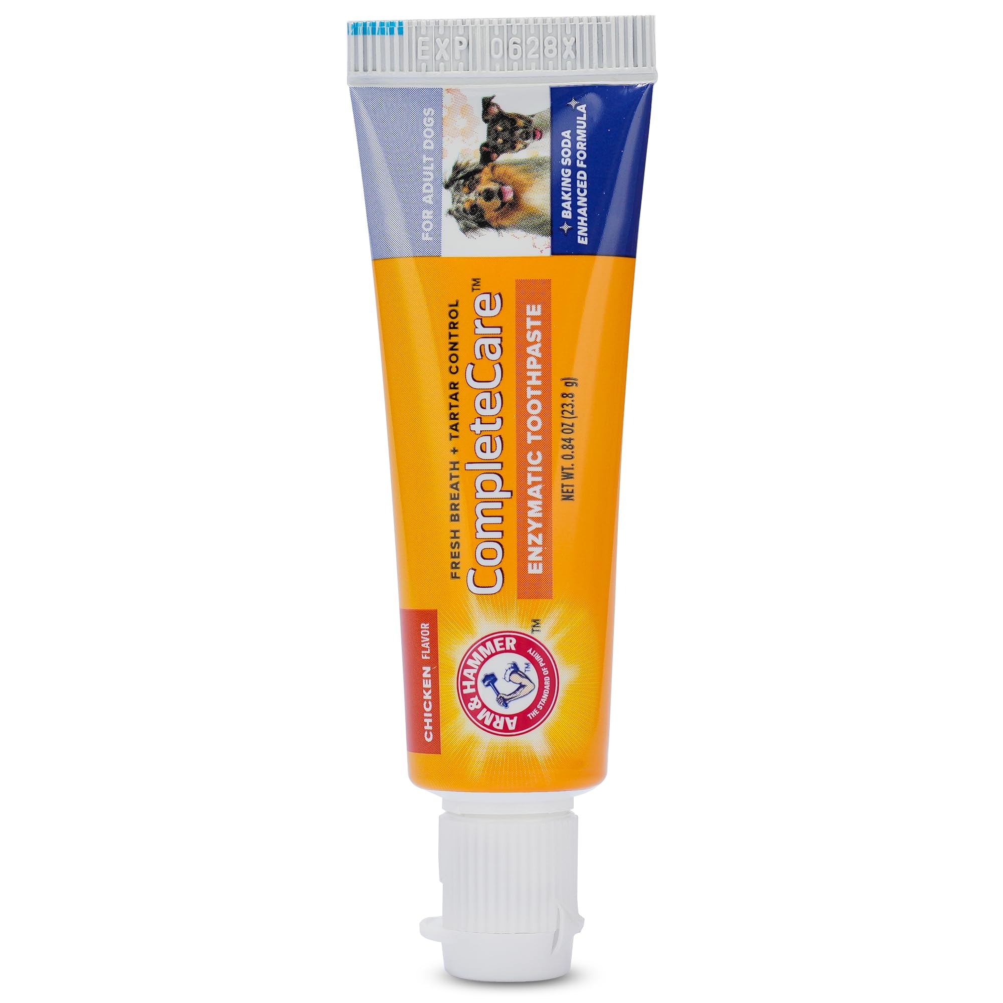 Arm & Hammer Complete Care Dog Dental Kit, Chicken Flavor - Includes Enzymatic Dog Toothpaste and Toothbrush for Dogs - Baking S