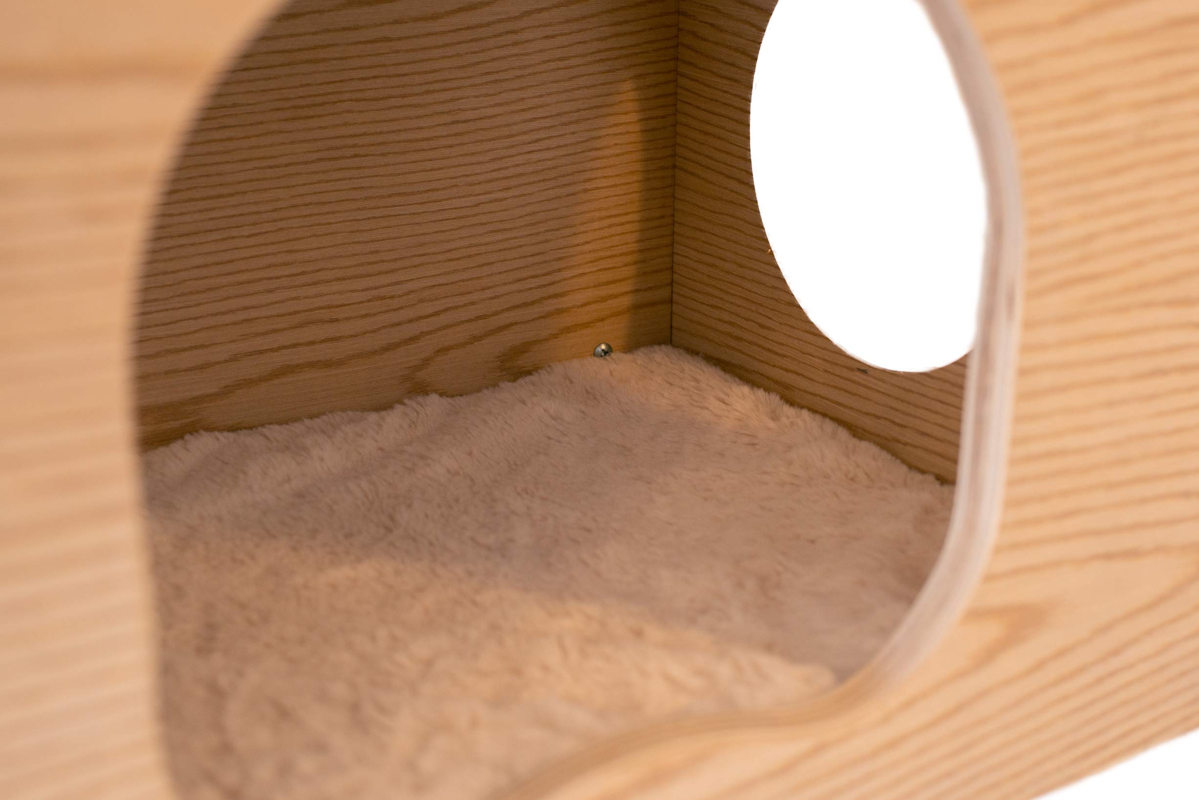 Armarkat Cat Wall Scratch Series: Tree W1907B with Condo, Perch, and Soft Perch, Natural Beige