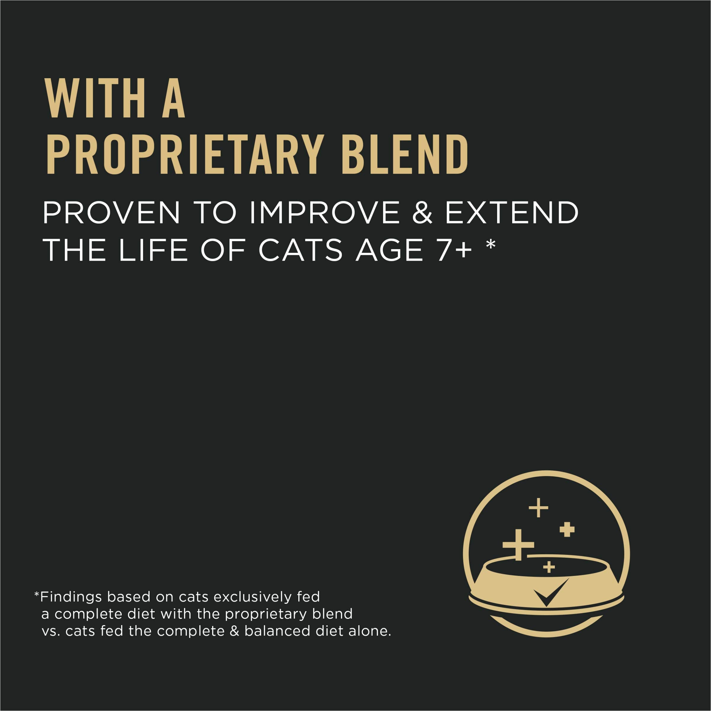 Purina Pro Plan Senior Cat Food With Probiotics for Cats, Chicken and Rice Formula - 12.5 lb. Bag