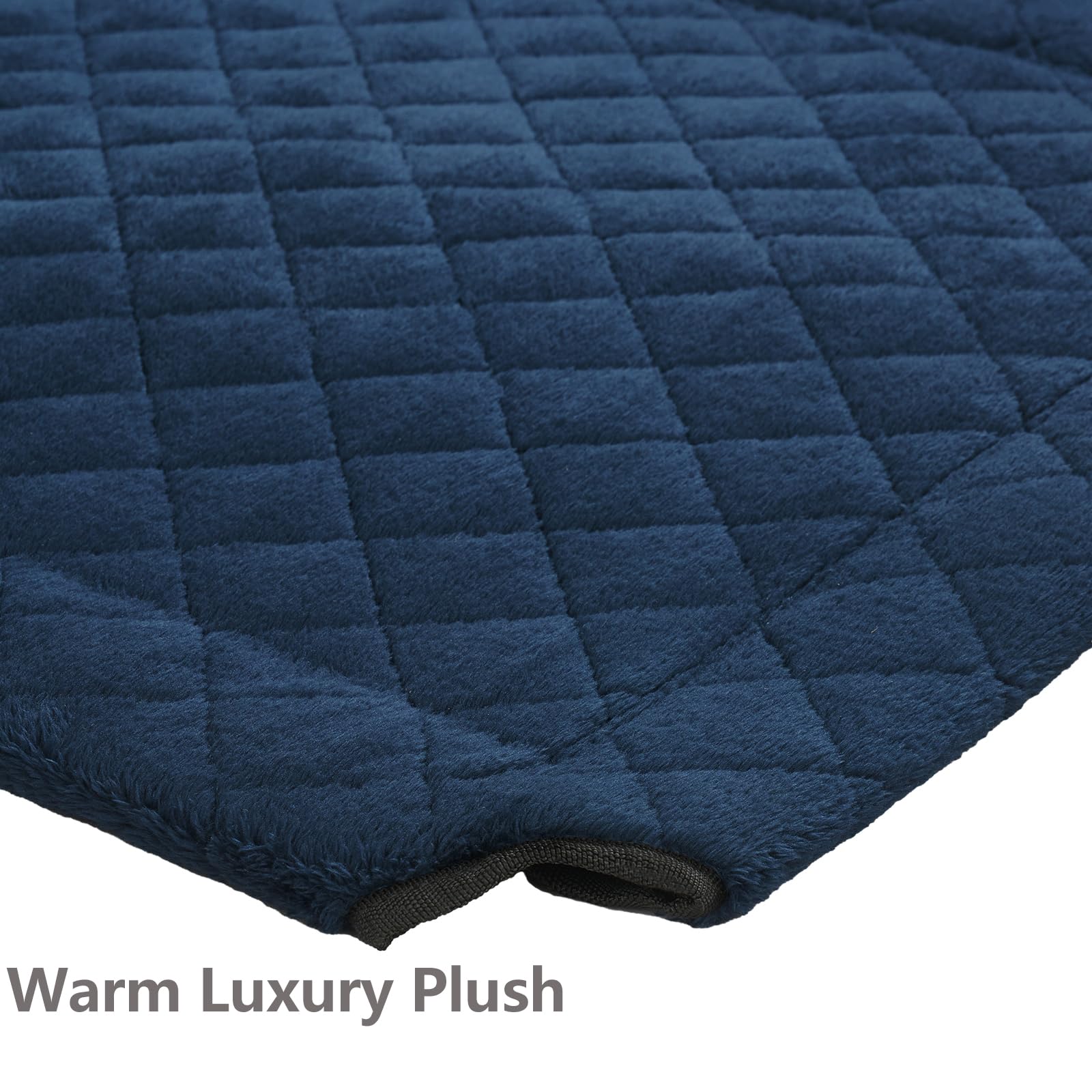 Veehoo Warm Plush Elevated Dog Bed, Raised Pet Cot With Heavy Duty Frame, Non-Slip Silicon Feet, Washable & Breathable Dog Cot B