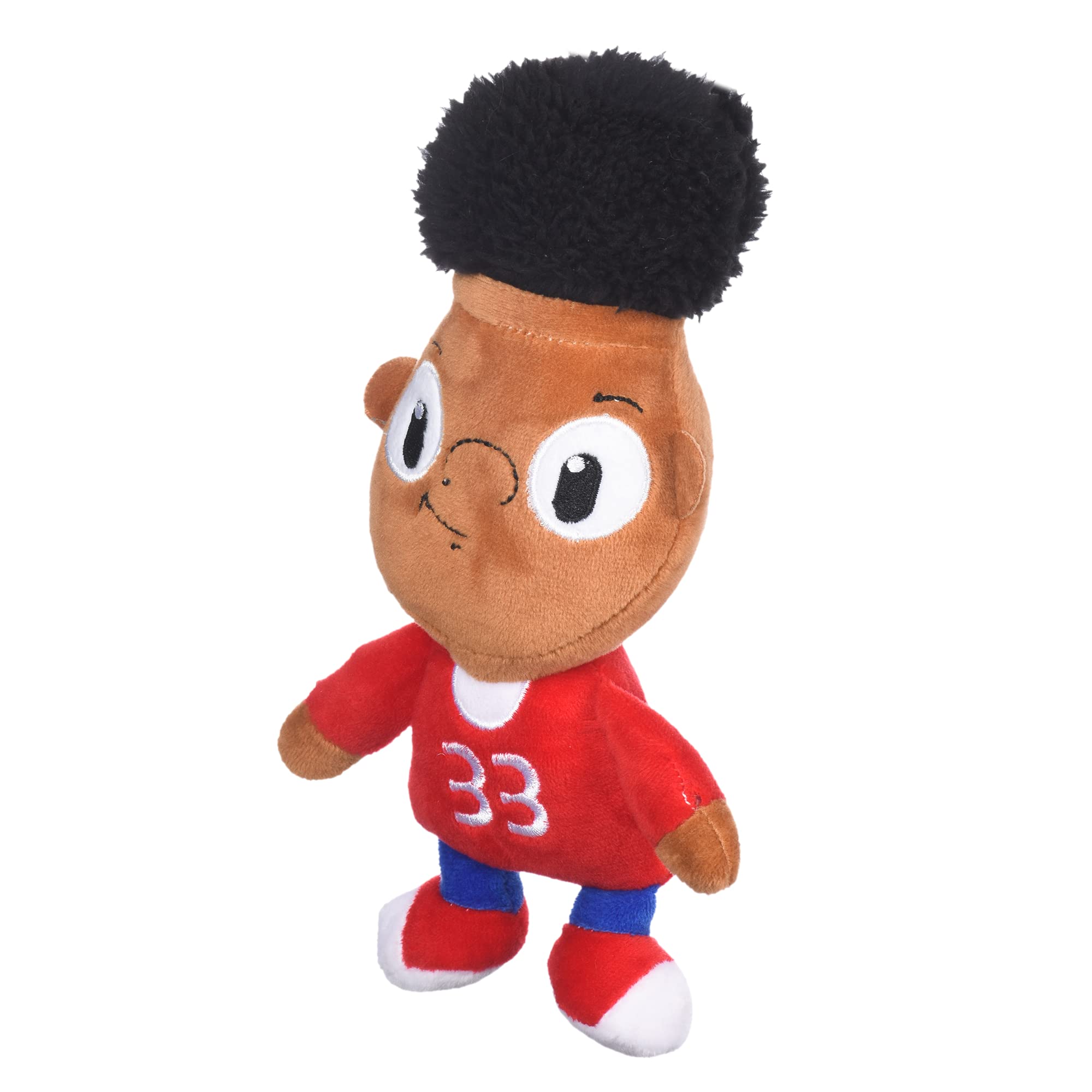Nickelodeon For Pets Hey Arnold Gerald Figure Plush Dog Toy | 6 Inch Soft Fabric Small Dog Toy - Brown And Red Plush Dog Toy For All Dogs, 90S Nickelodeon Toys From Hey Arnold Tv Series