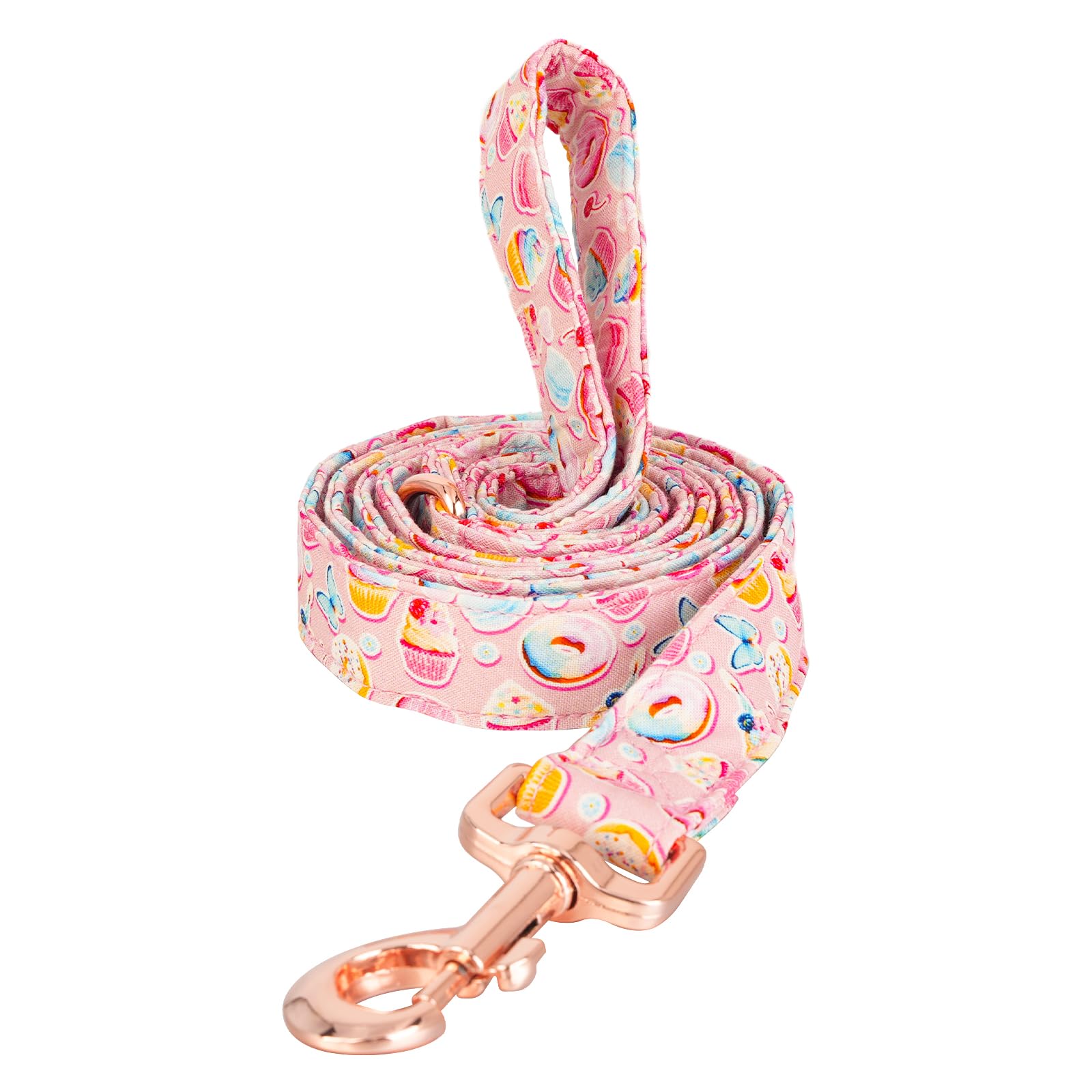 Tunkoo Super Cute Dog Leash With Bow Tie Cake - Durable, Adjustable, And Stylish Pet Leash For Walks L
