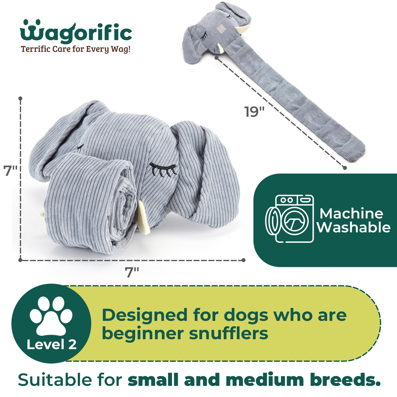 Trunk Or Treat Plush Toy For Dogs, Snuffle Interactive Dog Treat Puzzle, Puppy Plush Toy, Machine Washable Dog Enrichment, Made