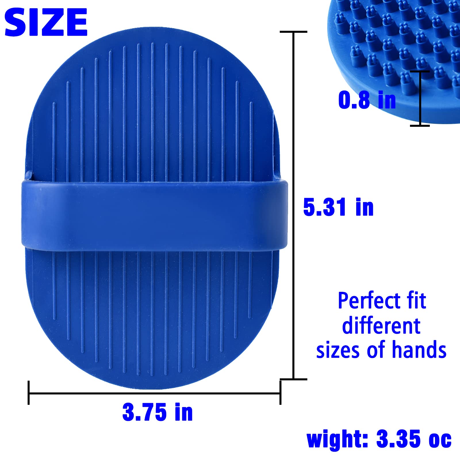 Kwispel Dog Bath Brush, 2 Pcs Dog Grooming Brush Rubber Dog Wash Brush Dog Shampoo Shower Shedding Bathing Brush For Short Long Haired Dogs And Cats