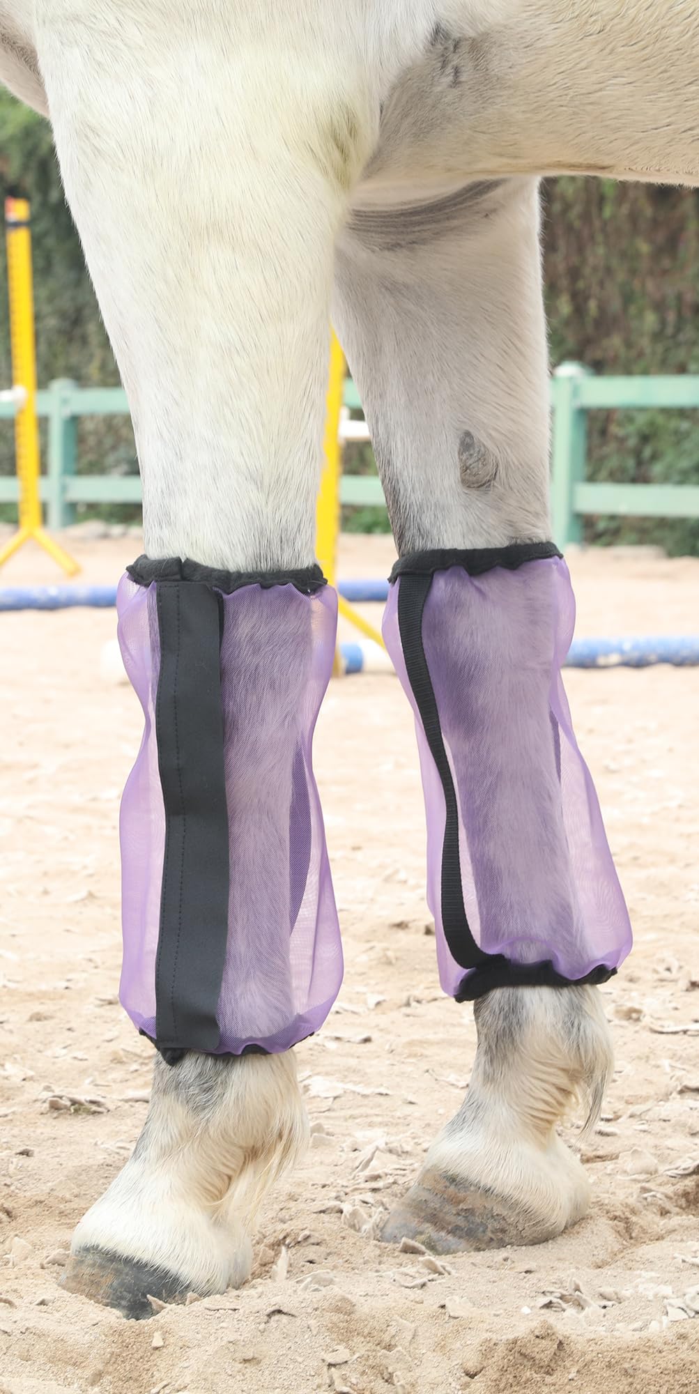 Leaforest Loose Fitting Horse Fly Boots Breathable Fine Mesh Leggings Protection Leg Wrap Cover For Reduce Stomping, Stress And