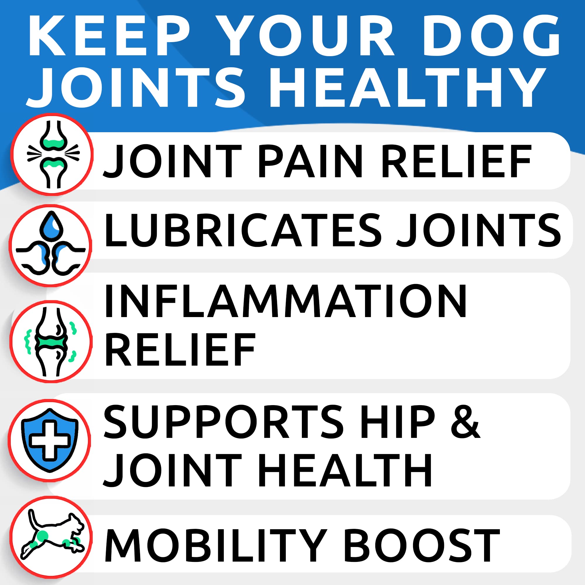 Bark&Spark Advanced Hemp Chews for Dog Joint Pain Relief - Glucosamine Chondroitin Hemp Treats Hip Joint Health - Joint Suppleme
