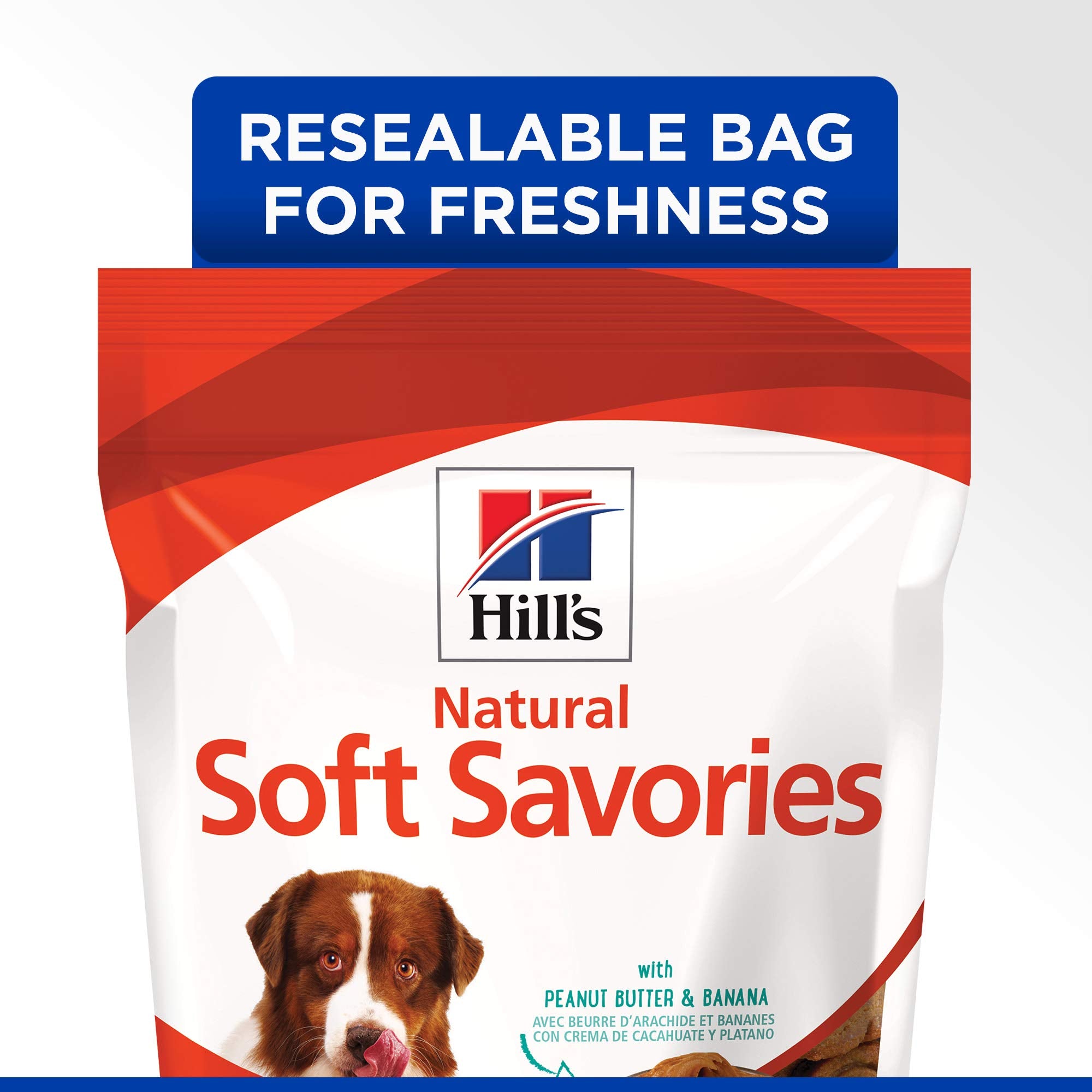 Hills Natural Soft Savories, All Life Stages, Great Taste, Dog Treats, Peanut Butter & Banana, 8 oz Bag