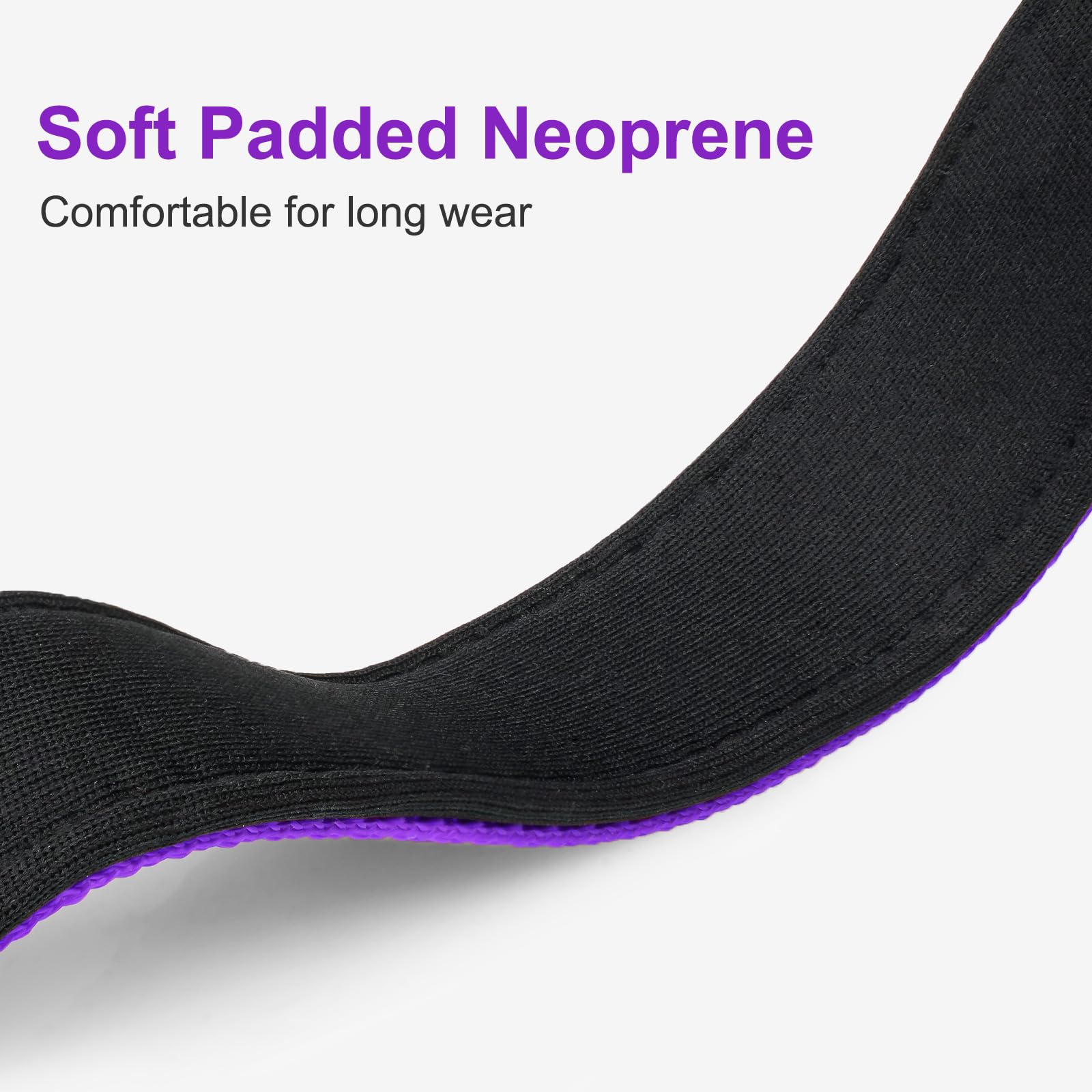 Joytale Personalized Dog Collars, Reflective Nylon Dog Collar With Engraved Name Plate, Customized For Medium Dogs, Purple, M