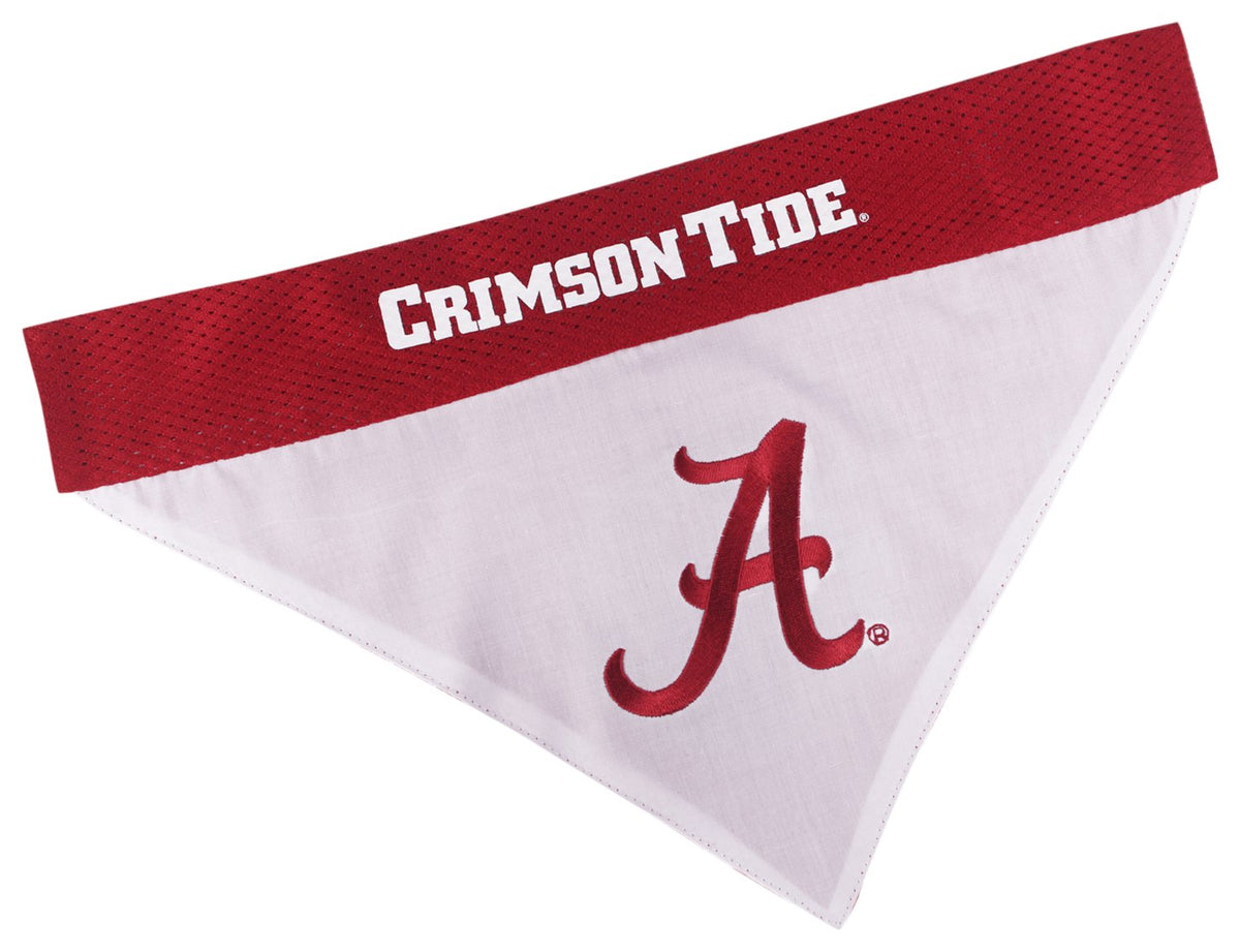 Pets First Collegiate Pet Accessories, Reversible Bandana, Alabama Crimson Tide, Large/X-Large