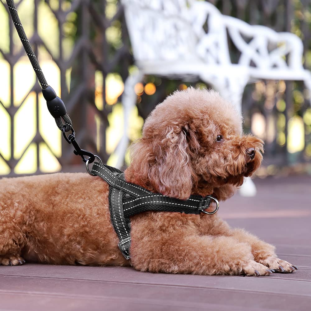 Plutus Pet No Pull Dog Harness With Breathable Mesh Padded, Adjustable Reflective Escape Proof Dog Harness, Quick Fit Dog Vest H