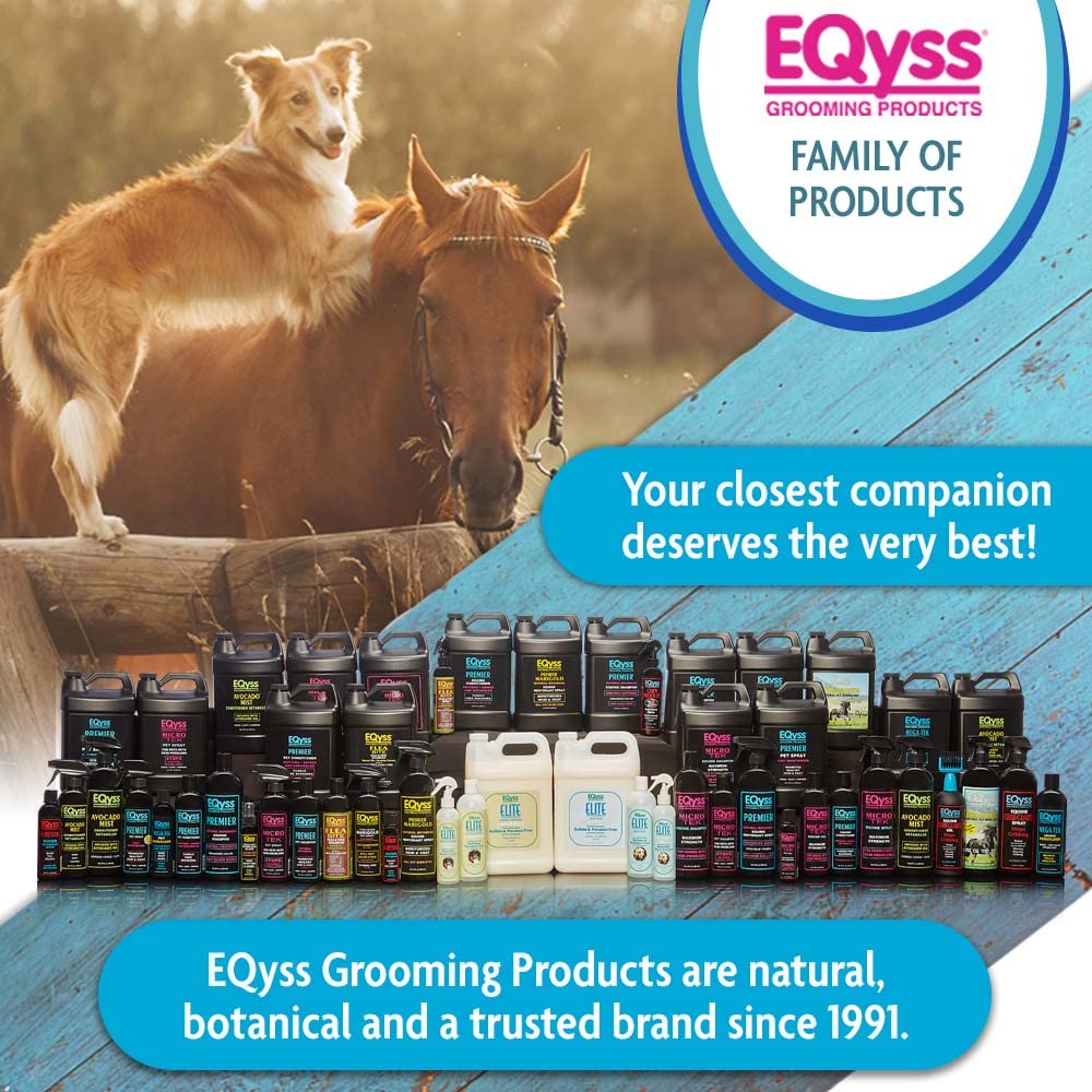 EQyss Premier Equine Shampoo - Conditions & Moisturizes Horse's Coat, Mane & Tail - Enhances All Coat Colors, Promotes Shine, Si