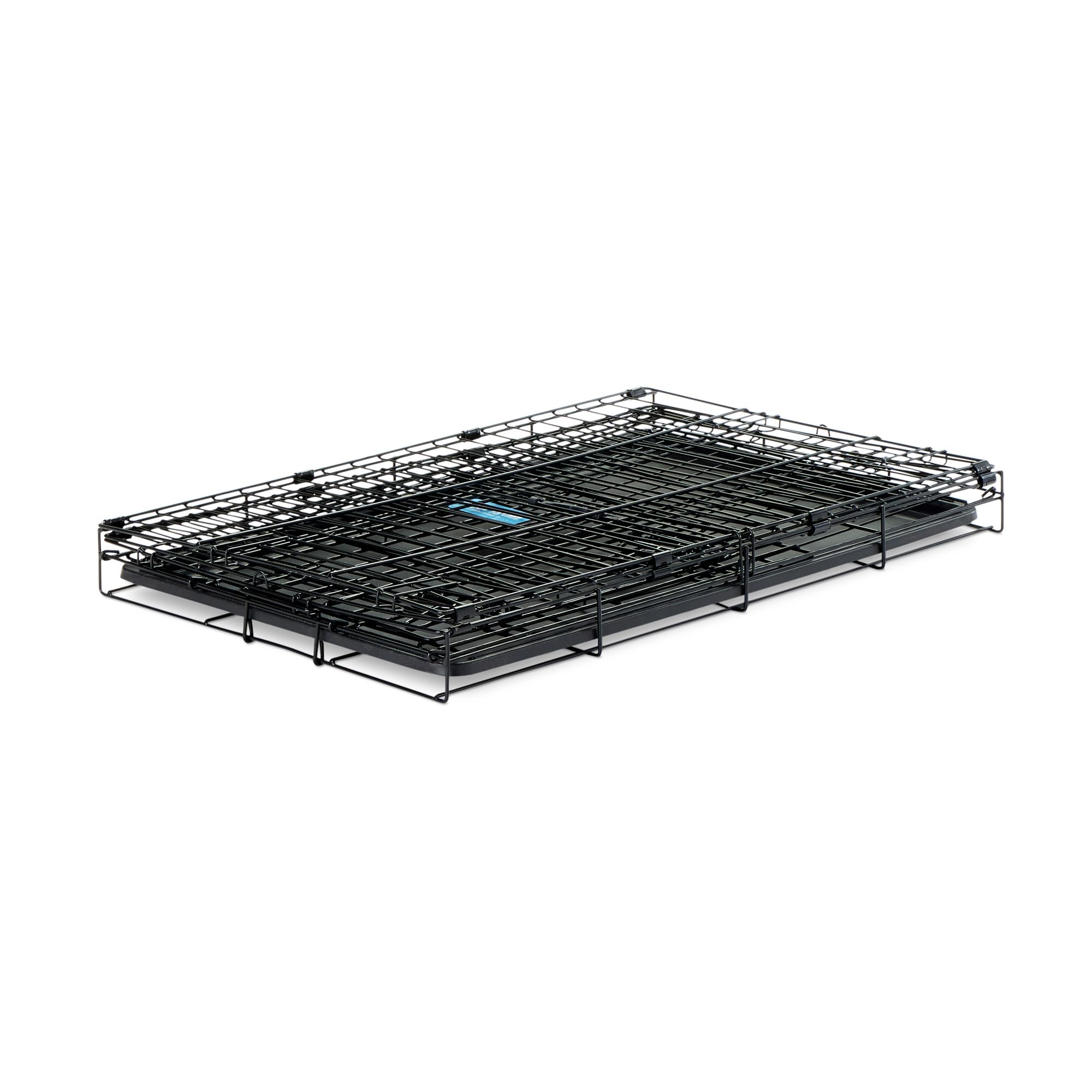 Carlson Pet Products Secure And Foldable Single Door Metal Dog Crate, Medium,Black