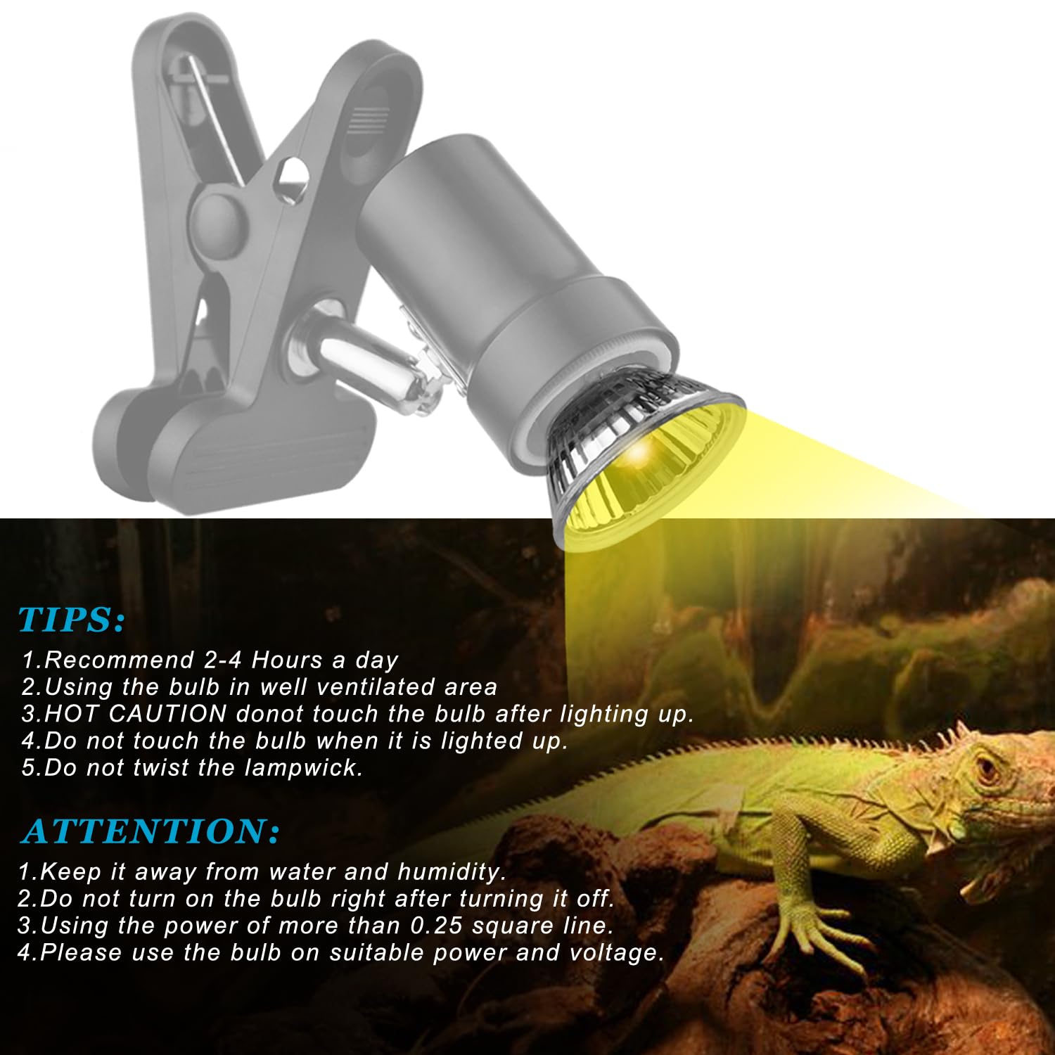 Domica 4-Pack 50W Uva Uvb Light Bulbs For E27 Reptile Heat Lamp, Basking Spot Light Simulated Sunlight, Heating Lamp For Turtle,