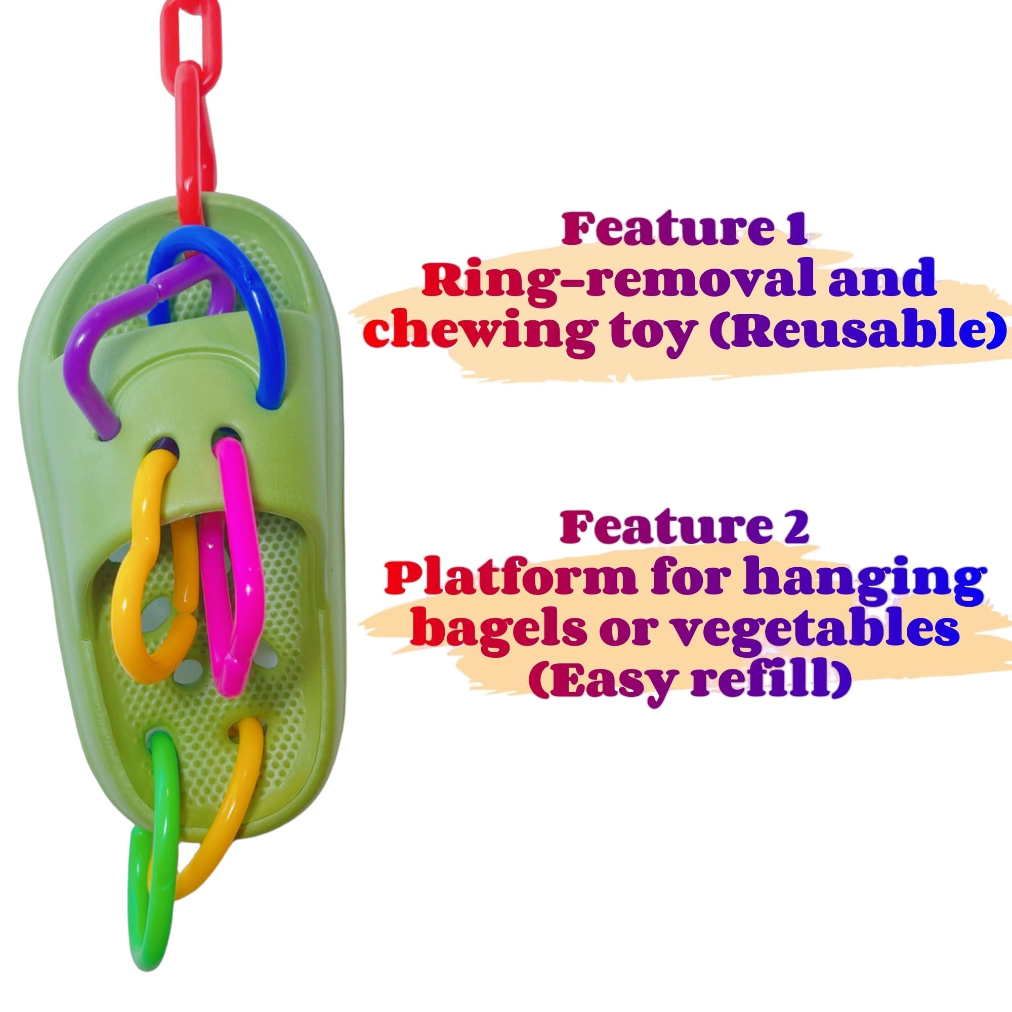 Bird Toys For Large & Medium Parrot Shredding Foraging Chewing Cardboard Bagles Hanging Toy 2Pcs Bird Cage Accessories For Amazo