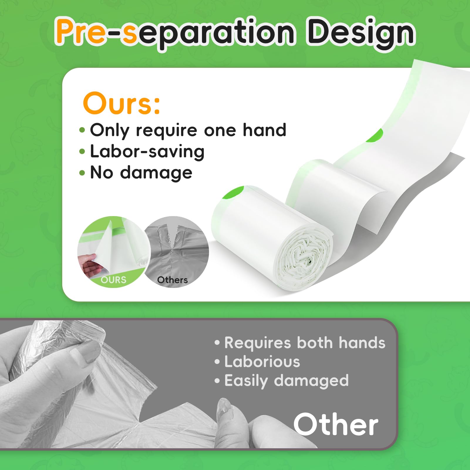 60 Pack Cat Litter Box Liners For Meo Want Sc01, Mw-Sc02, Mw-Lr01,1.5 Mil Thick Drawstring Heavy Duty Leak-Proof Disposable Smar