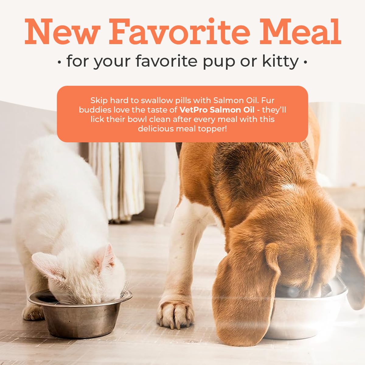 VetPro Complete Wild Alaskan Salmon Oil Formula Supplement for Dogs & Cats, 16 Ounces, Omega 3 & 6 Liquid Fish Oil, EPA + DHA Fa