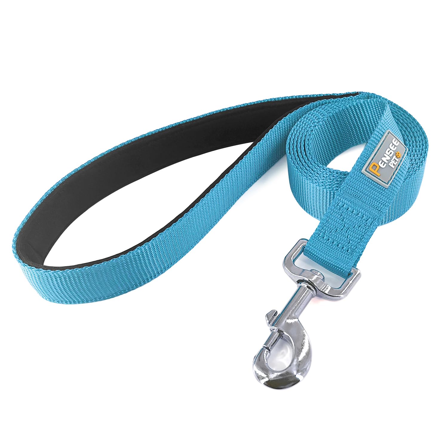 Penseepet Basic Dog Leashes 6 Ft Padded Handle Nylon Dogs Leashes For Small Dogs Light Blue