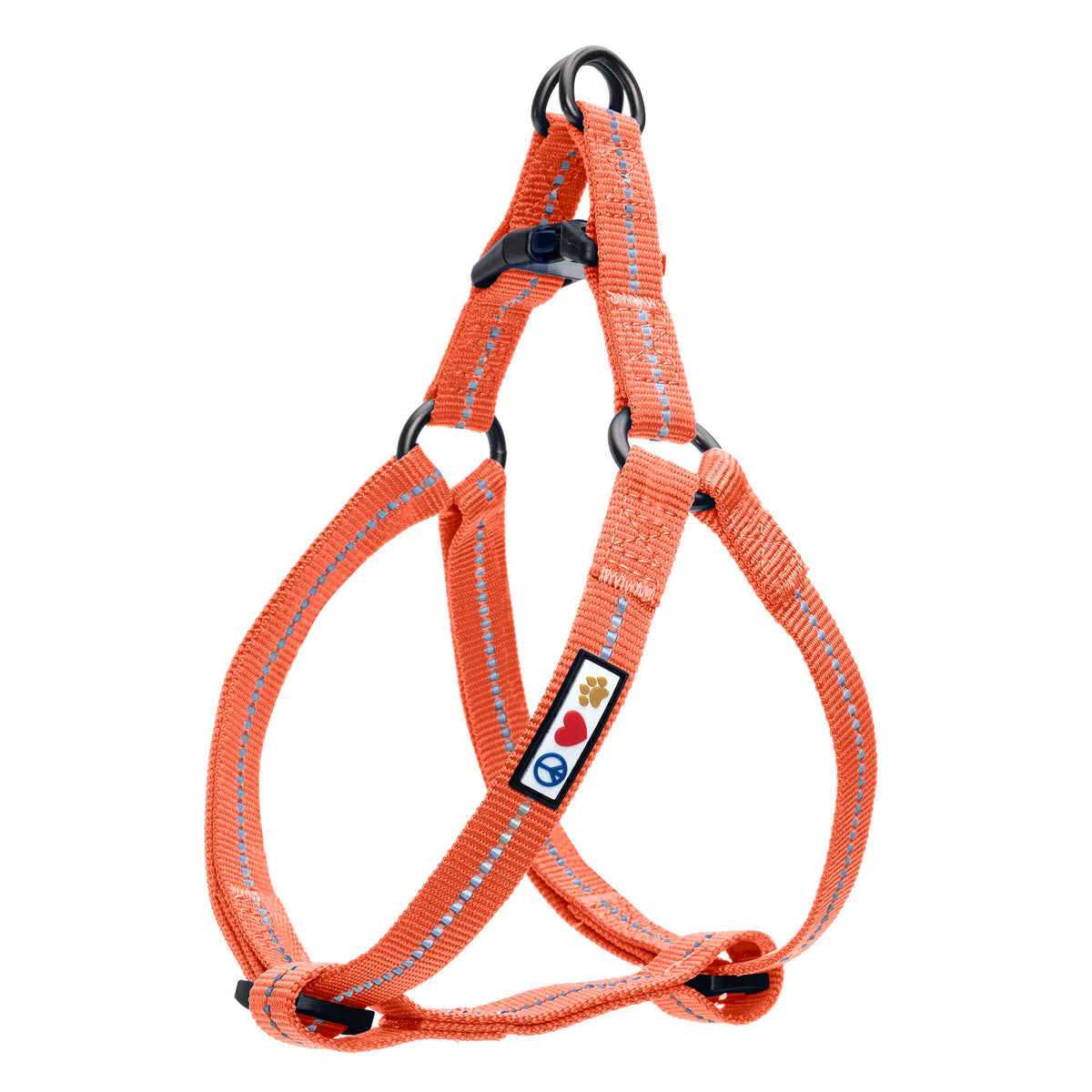 Pawtitas Recycled Dog Harness With Reflective Stitched A Puppy Harness Made From Plastic Bottles Collected From Oceans Small Living Coral