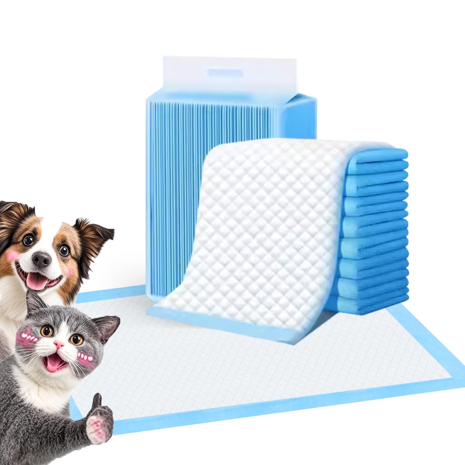 FluffyDream Dog and Puppy Pet Training Pad with Leak-Proof Quick-Dry Design for Potty Training,17x24(200PCS) Pee Pads for Dogs, 