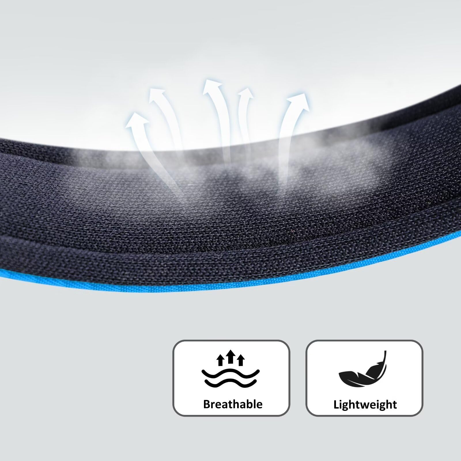 Didog Soft Padded Dog Collars For Small Dogs, Lightweight And Breathable Dog Collar Waterproof With Metal Buckle For Puppy, Blue