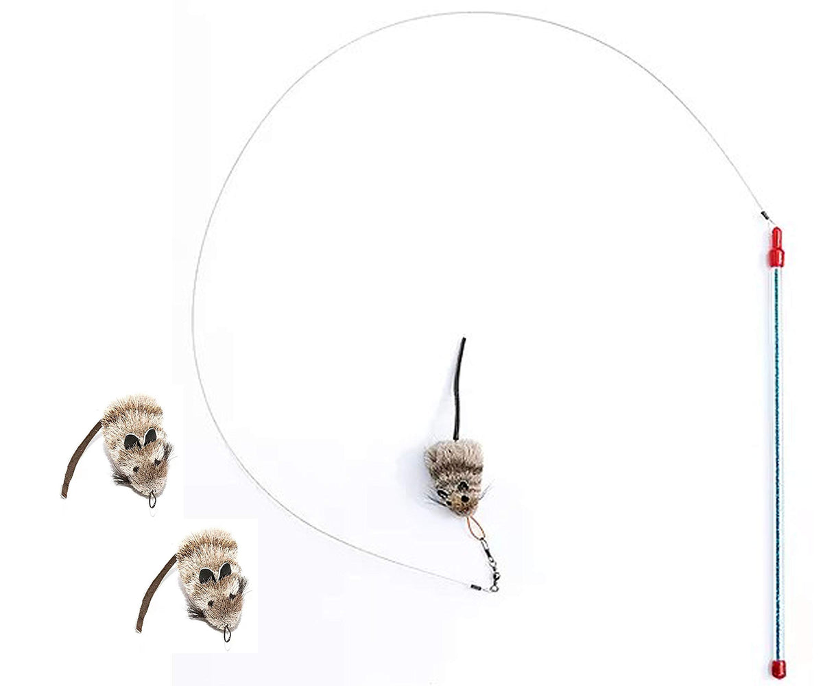 Gocat Cat Lures Catcher Cat Toy + 2 Refill Mouse