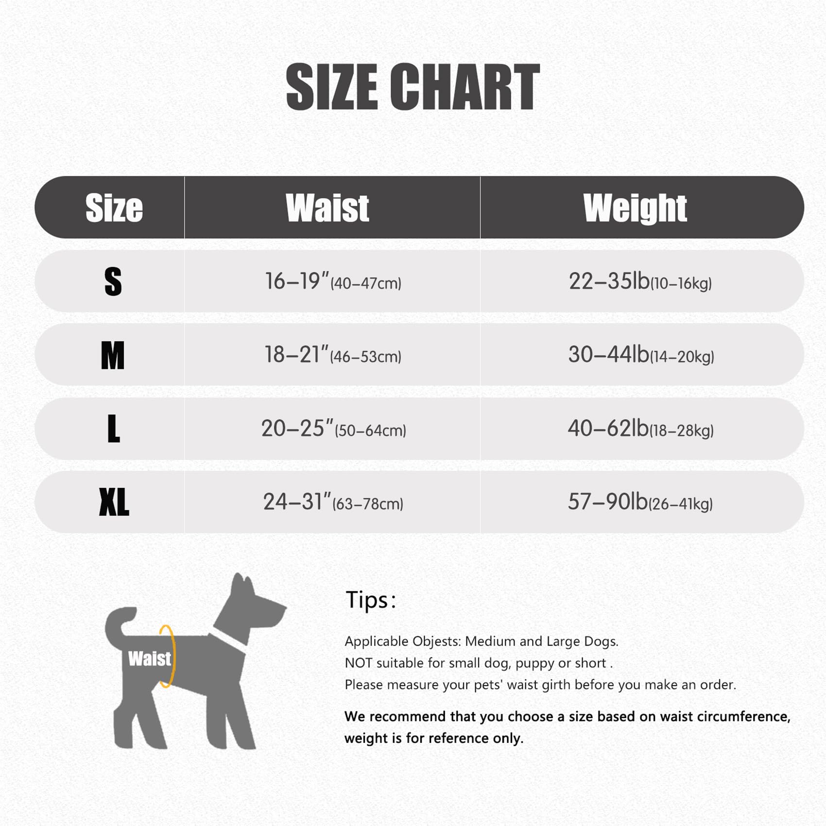 Dotoner Dog Sling for Large Dogs Hind Leg Support to Help Rehabilitate The Hind Limbs of Elderly Dogs with Weak Hind Legs Disabi