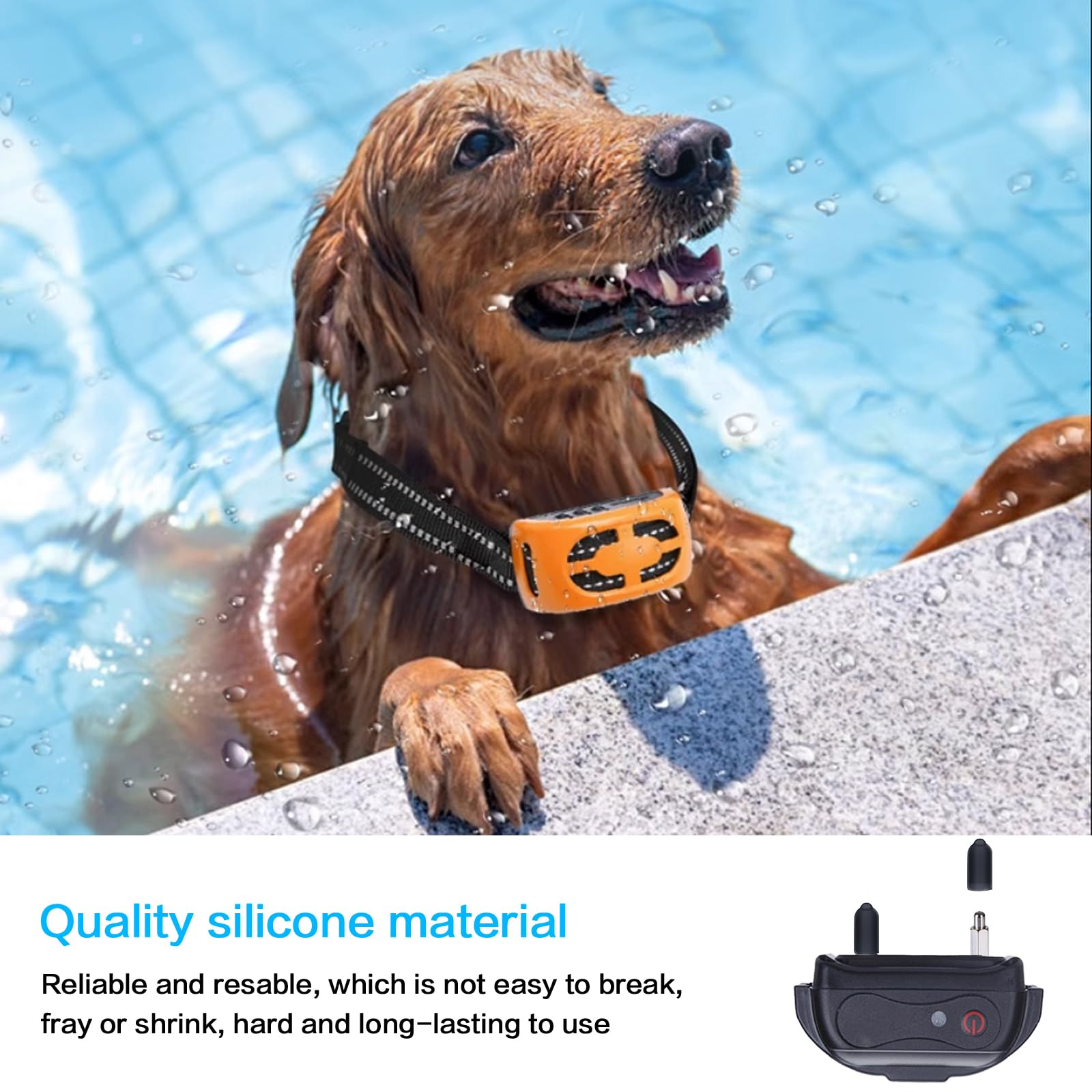 Shock Collar Rubber Tips For Dog,24 Pieces Column Conductive Rubber Sleeve Prong Collar Cover Training Collar Replacement Parts