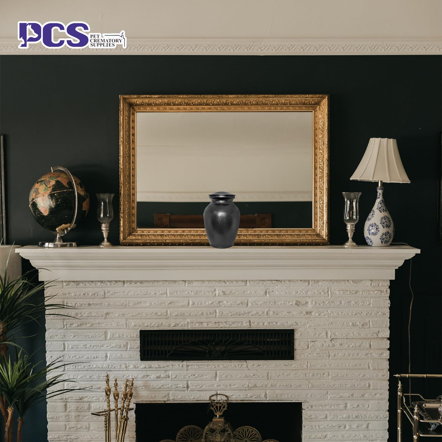 Pcs Pet Cremation Urns For Dogs Ashes, Dog Keepsake Memorial Urns For Ashes, Pet Textured Black Urn Medium