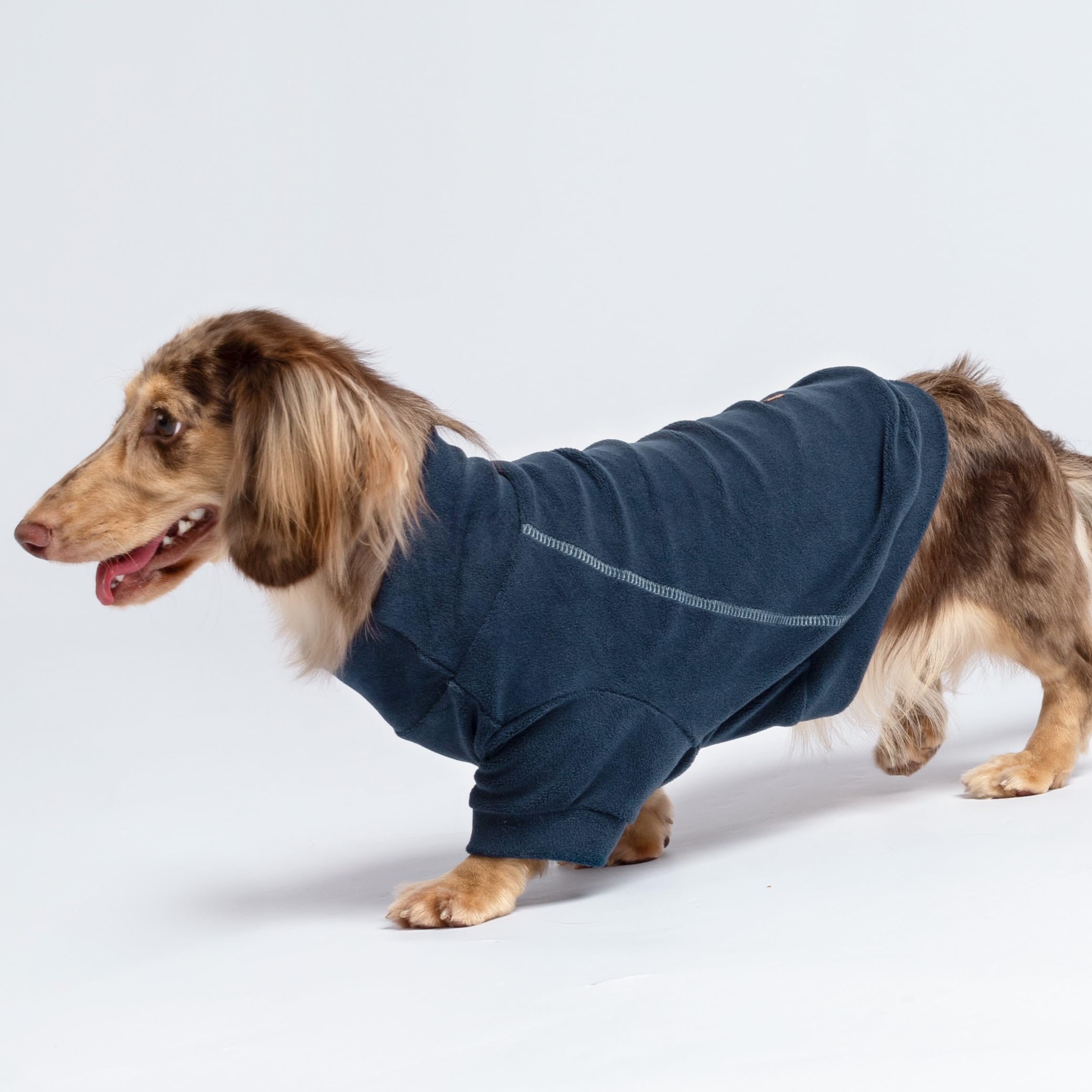 Fitwarm 3 Pack Classic Fleece Dog Sweater, Turtleneck Dog Sweatshirt, Dog Winter Clothes For Small Dogs Boy Girl, Pet Pullover Jumper, Cat Apparel, Blue, Grey, Navy, Xxl