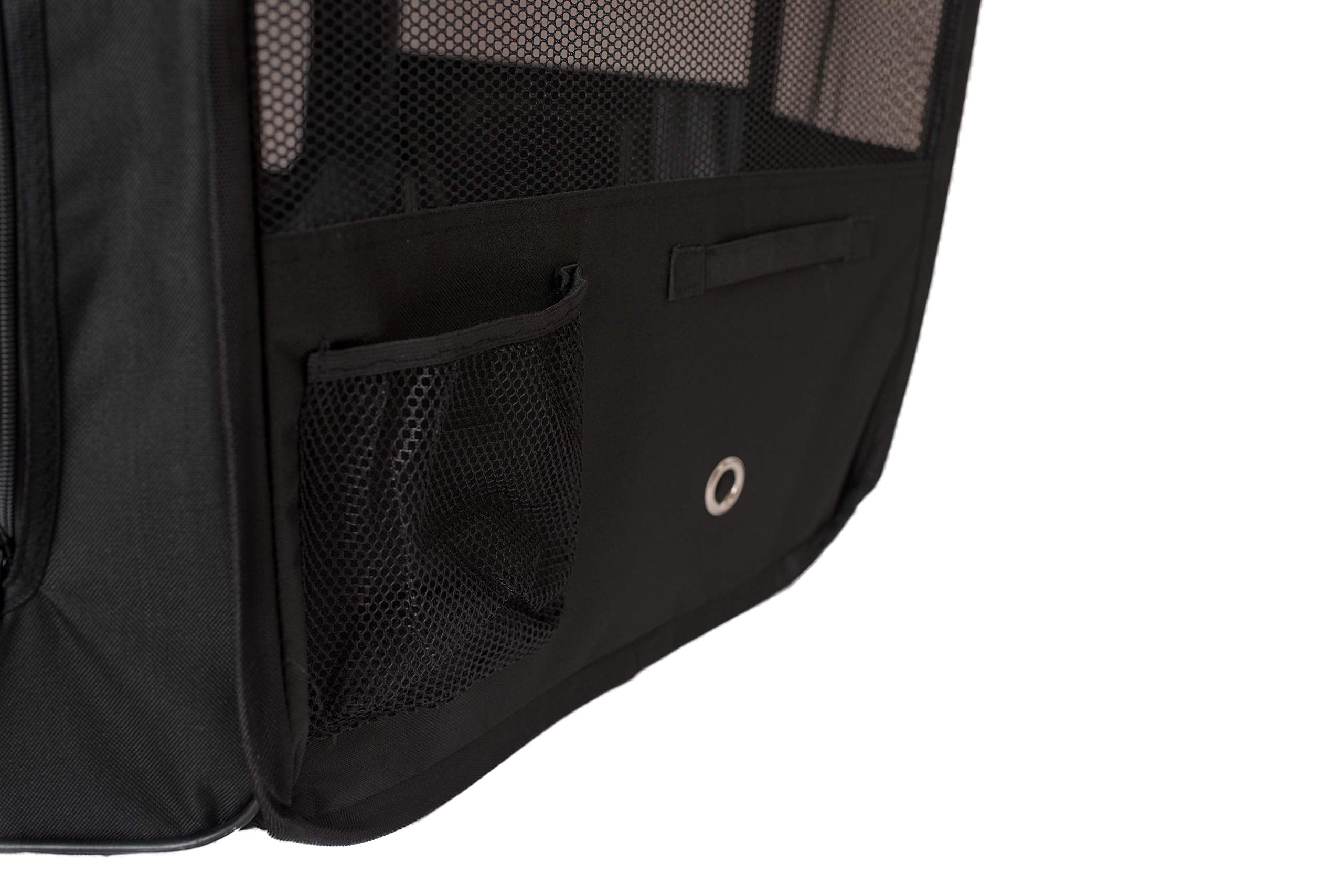 Armarkat Model PP003BGE-XL Portable Pet Playpen in Black and Beige Combo, Extra Large