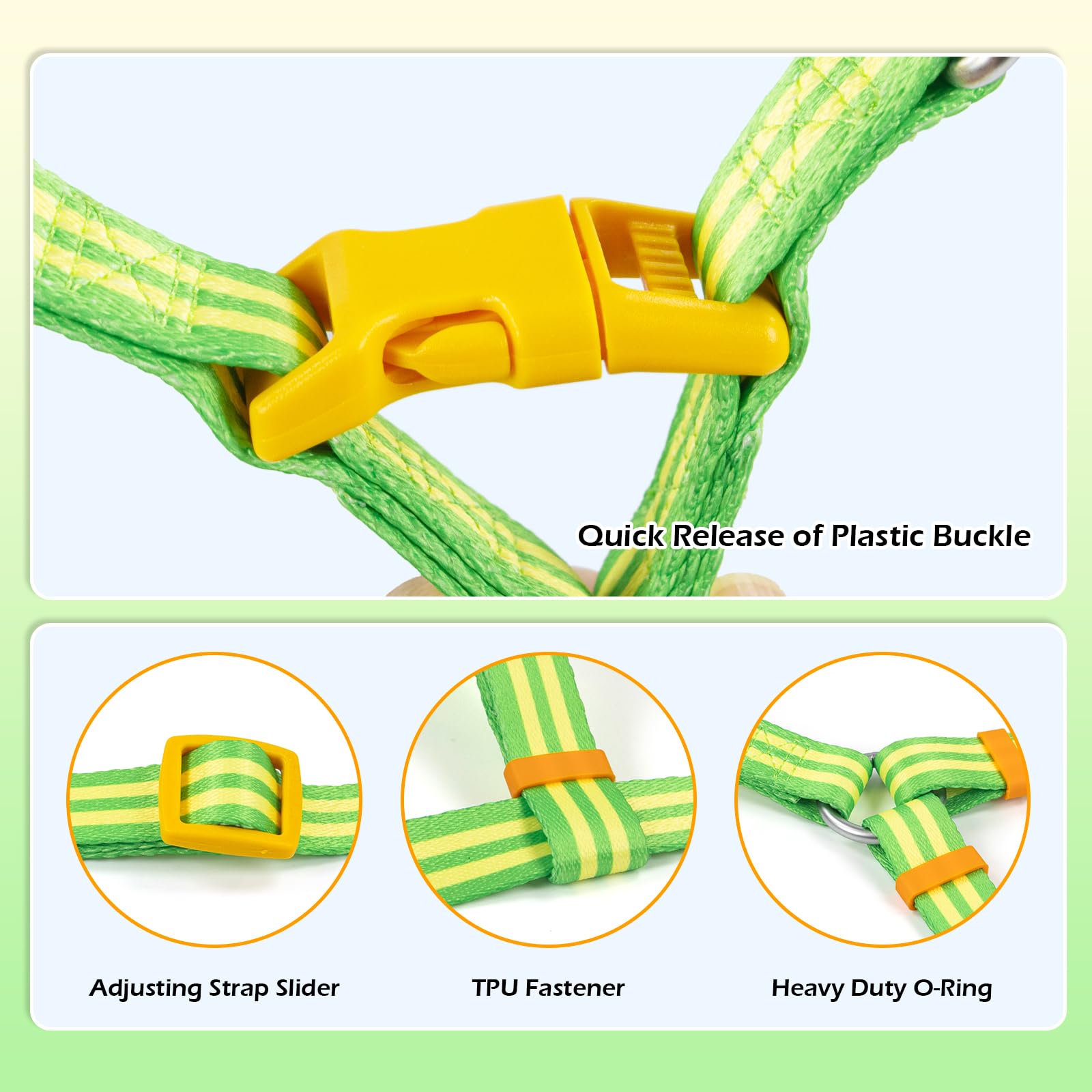 Tiffpaws Stripe Step In Dog Harness For Small Dogs, Freedom Nylon Dog Halter Vests, Lightweight And Escape Proof Puppy Harness,